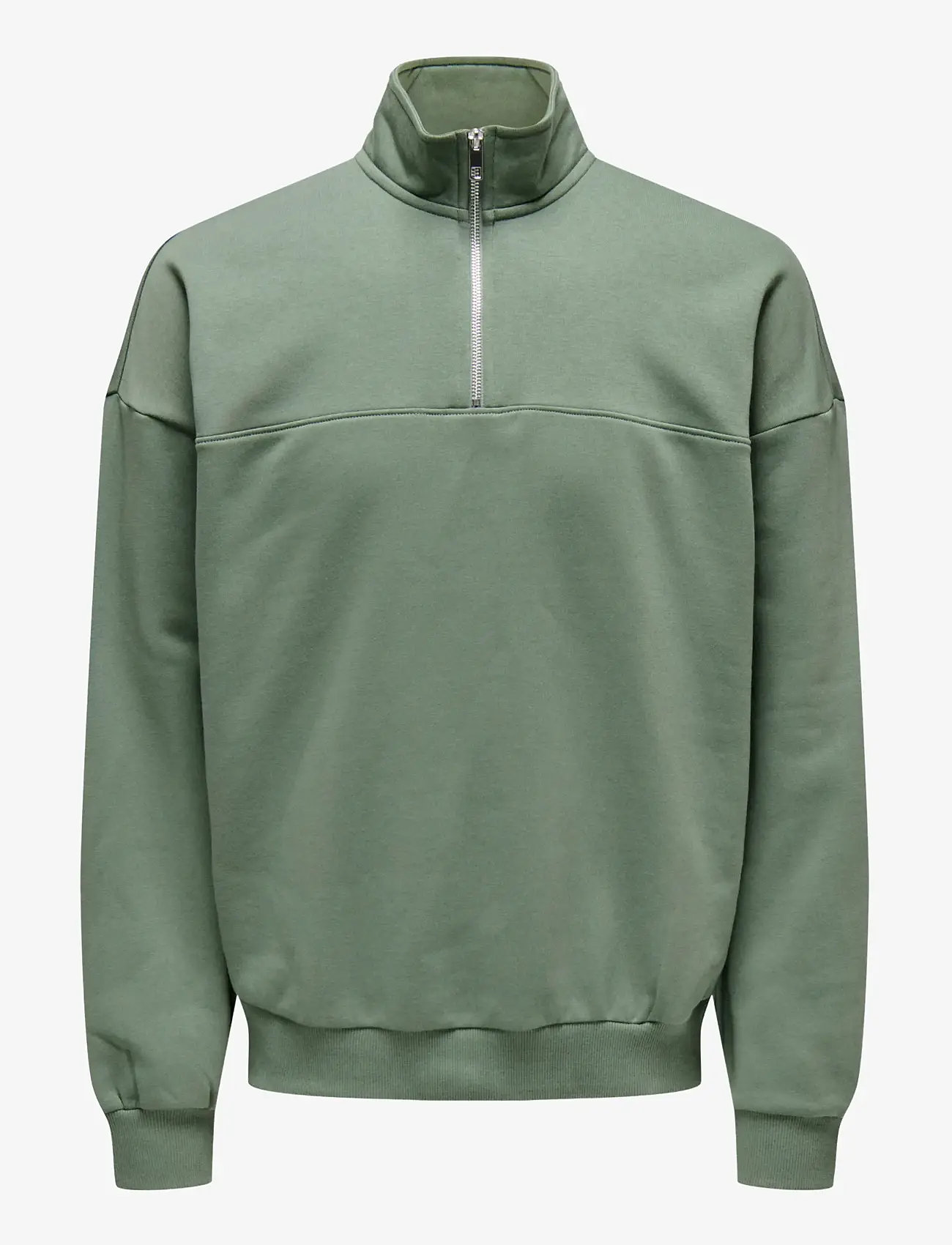 ONLY & SONS - ONSCERES OVZ TRACK HALF ZIP SWEAT VD - kollektioner - laurel wreath - 1