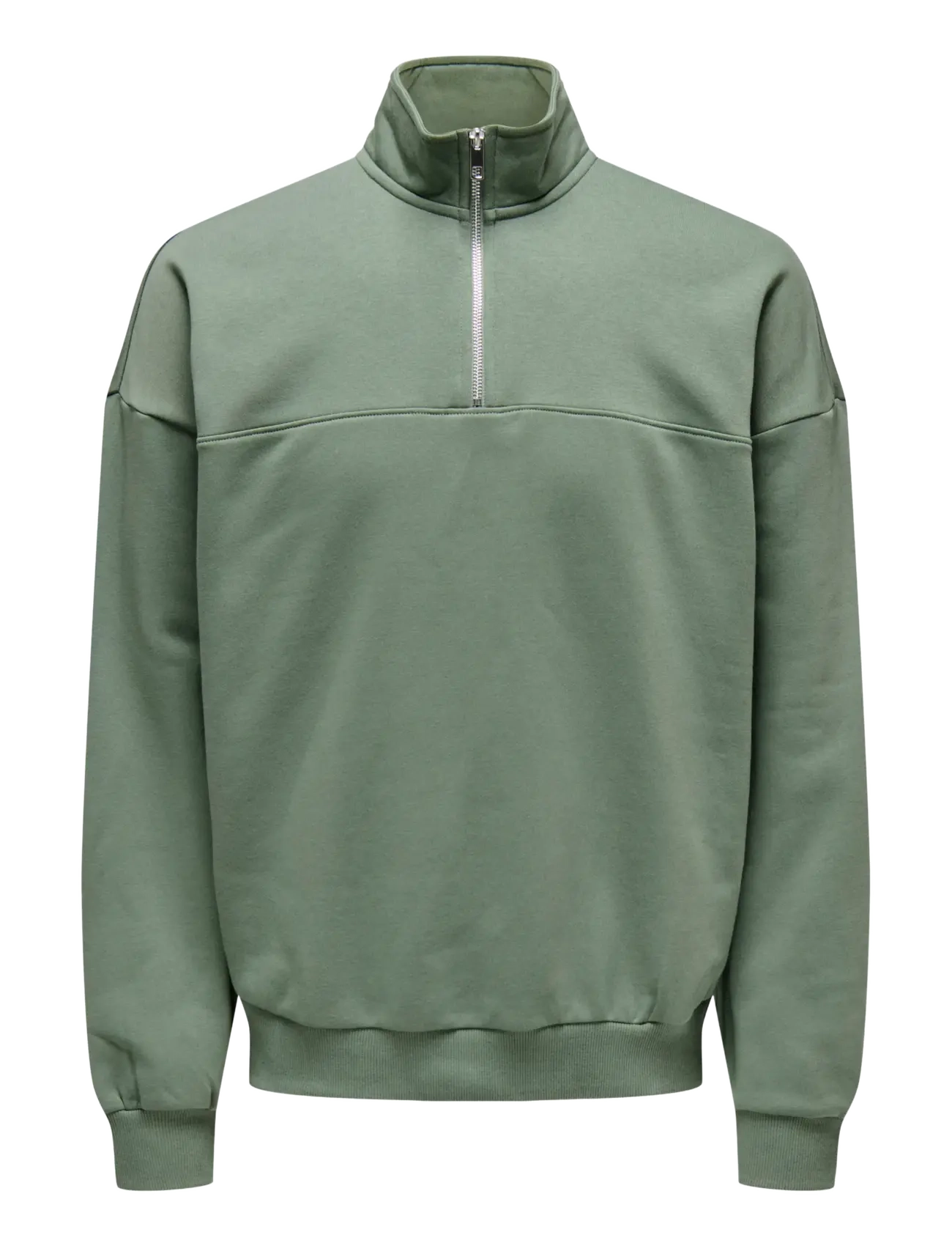 ONSCERES OVZ TRACK HALF ZIP SWEAT VD - LAUREL WREATH