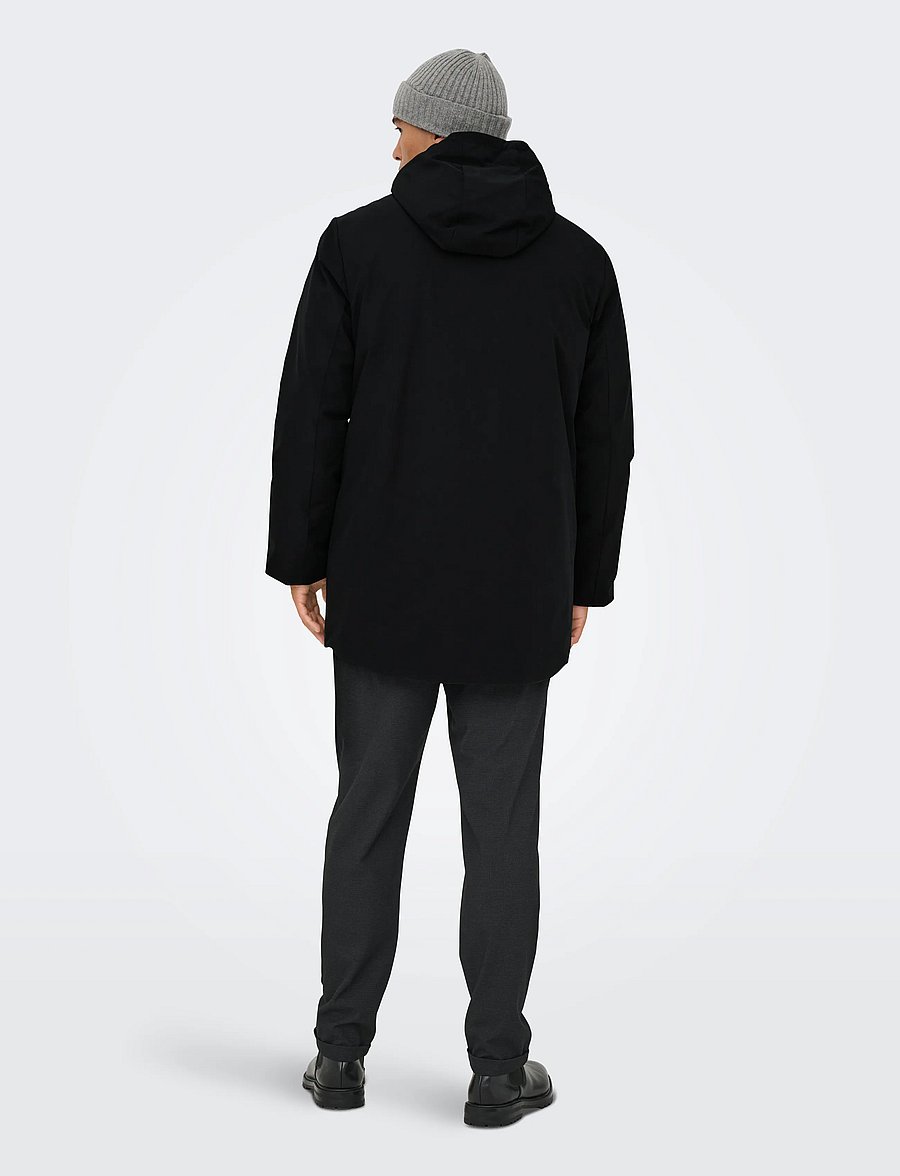ONLY & SONS - ONSENRICO WATERPROOF STRETCH PARKA NOOS - parkad - black - 3