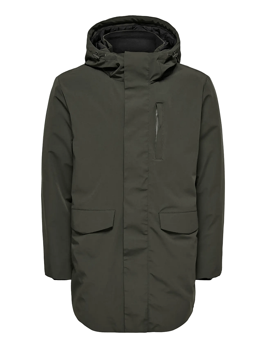 ONLY & SONS - ONSENRICO WATERPROOF STRETCH PARKA NOOS - parkas - peat - 1