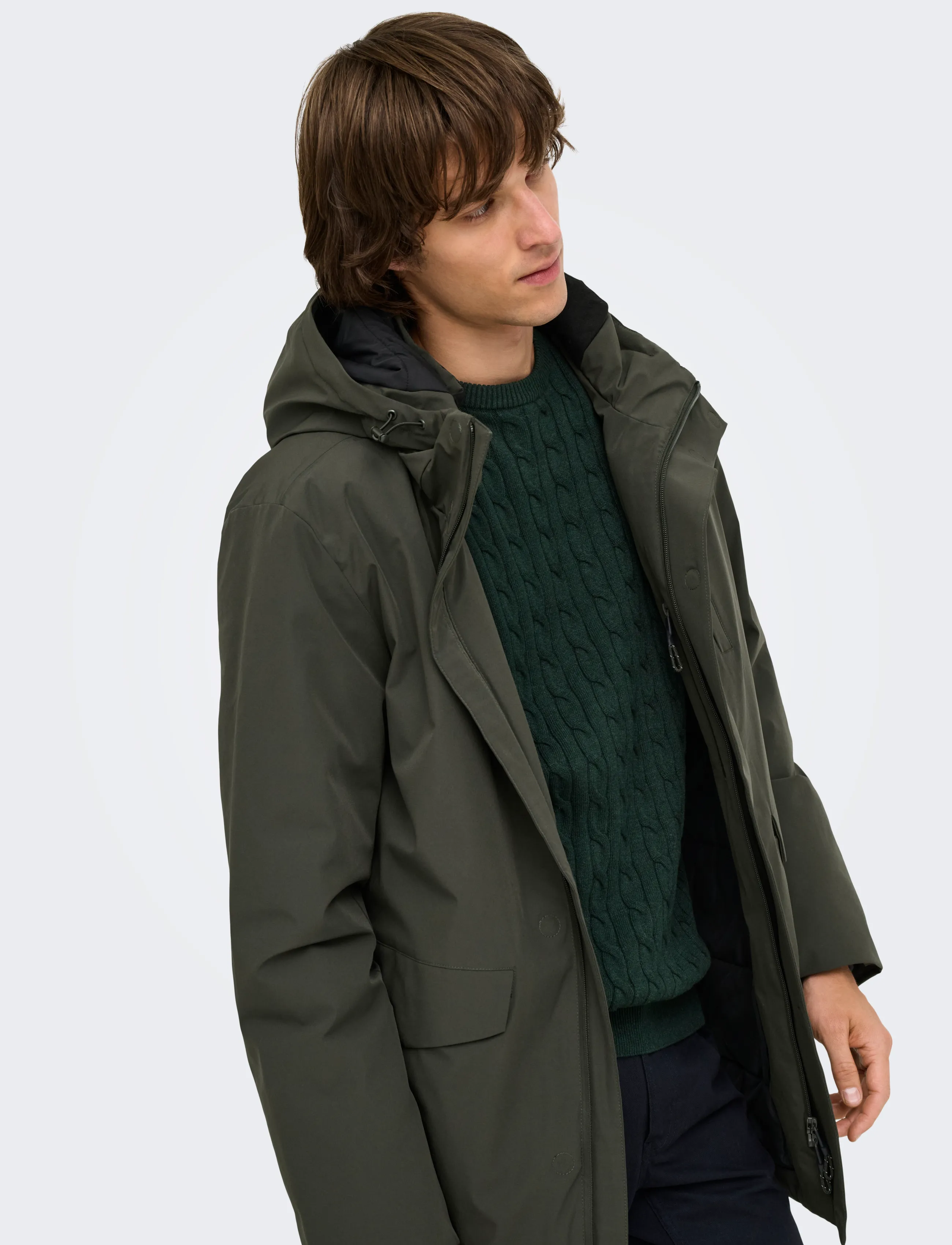 ONLY & SONS Onsenrico Waterproof Stretch Parka Noos vinterjackor herr – bild 5