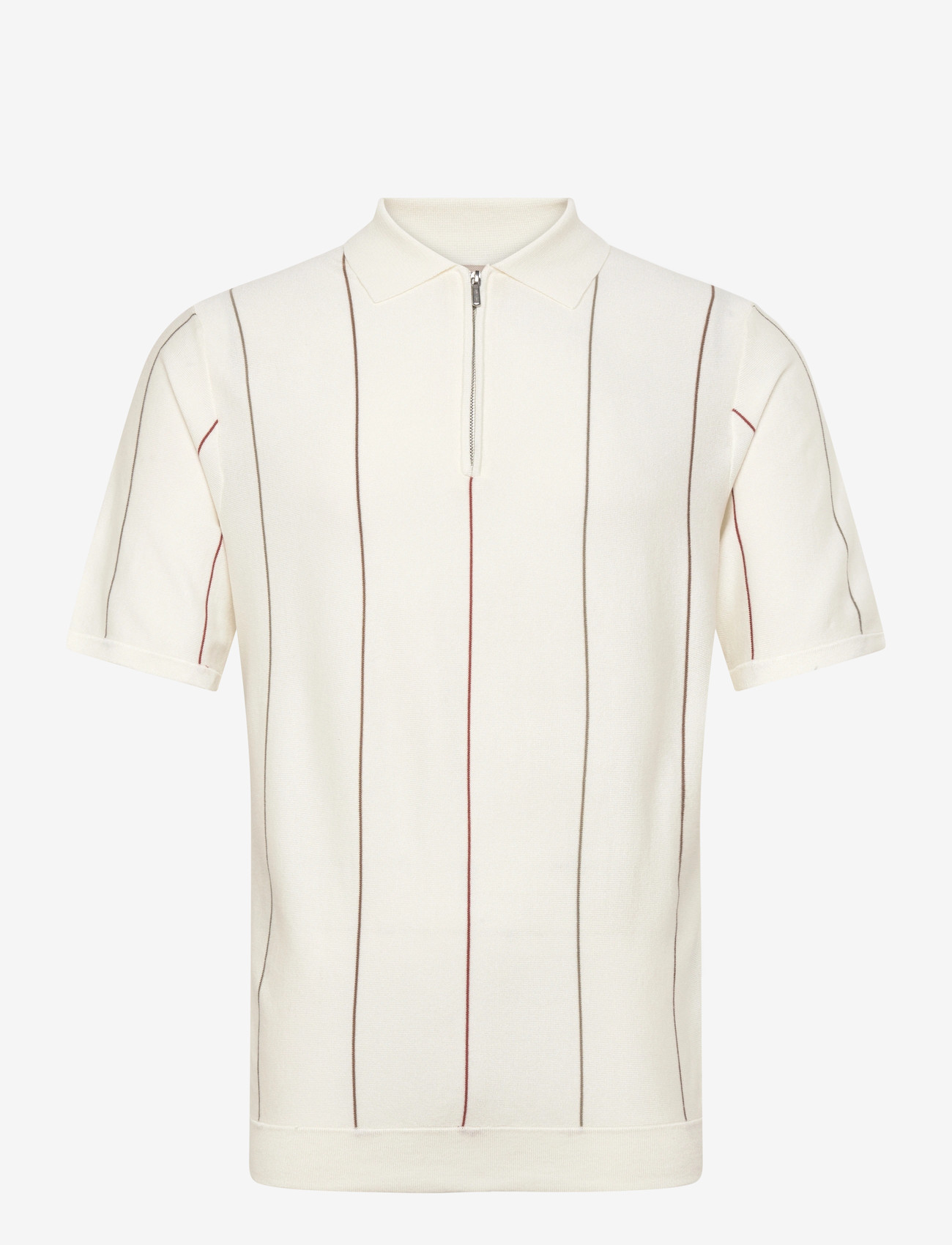 ONLY & SONS - ONSWYLER LIFE STR REG 14SS ZIP POLO FRML - kootud polosärgid - cloud dancer - 0