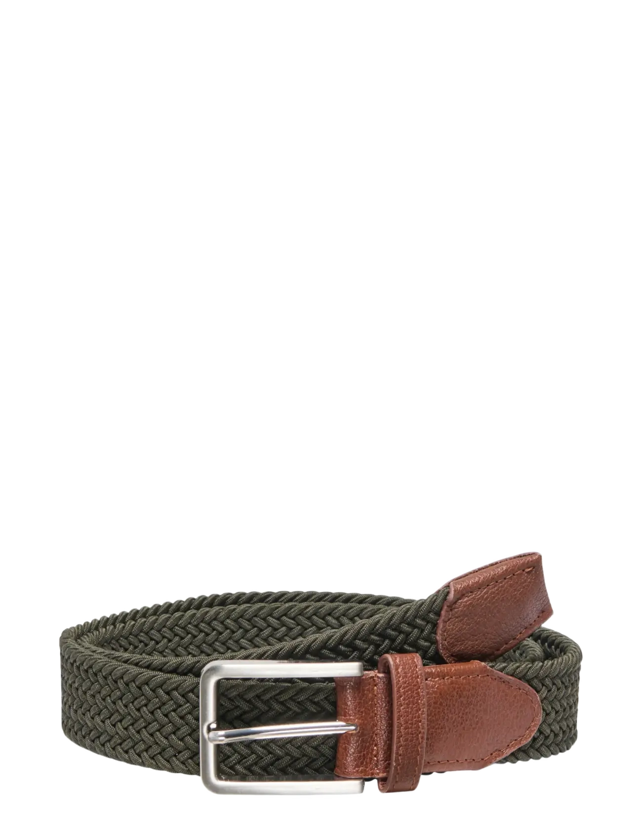 ONLY & SONS ONSTHIBAUT SOLID BRAIDED BELT NOOS - Asusteet - DARK OLIVE / khaki/green
