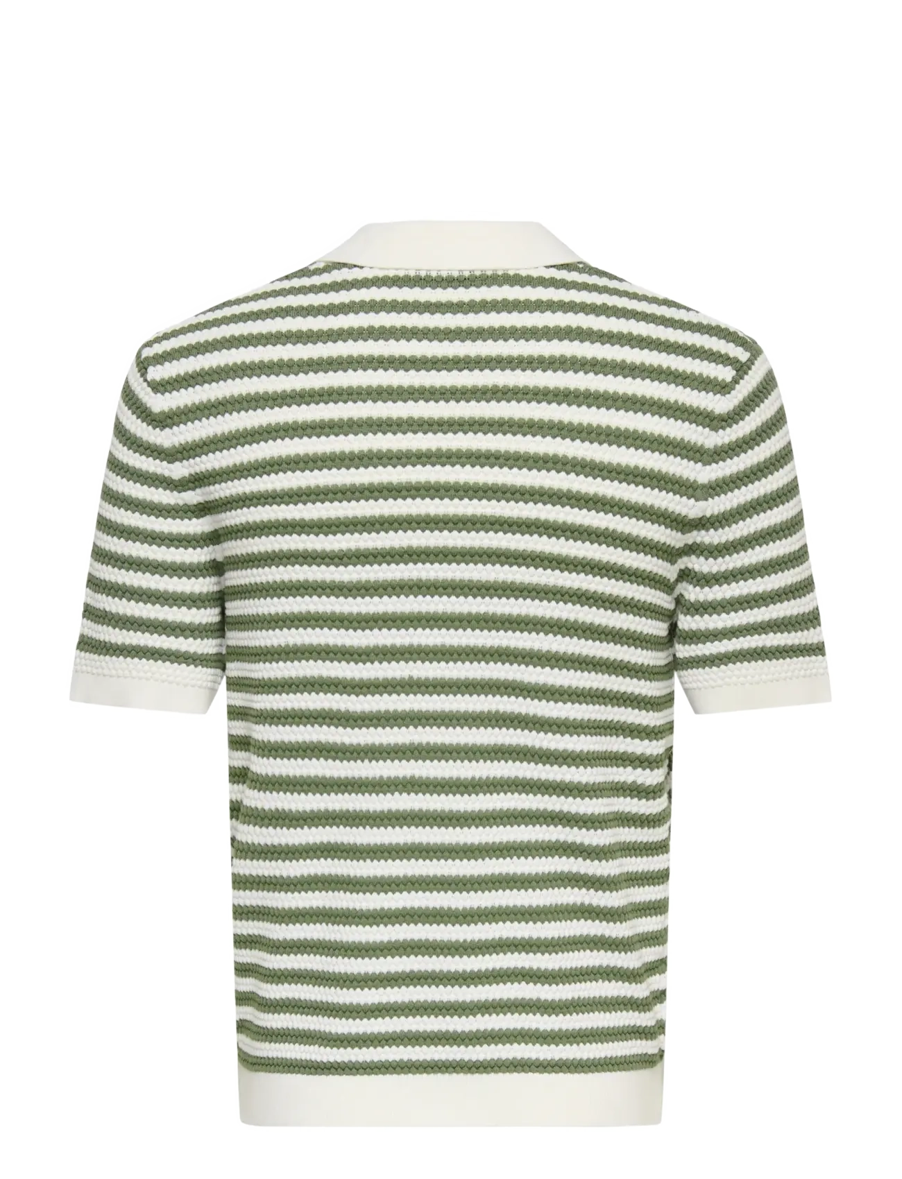 ONLY & SONS - ONSSERGE REG SS SPLIT NECK KNIT - knitted polos - egret - 2