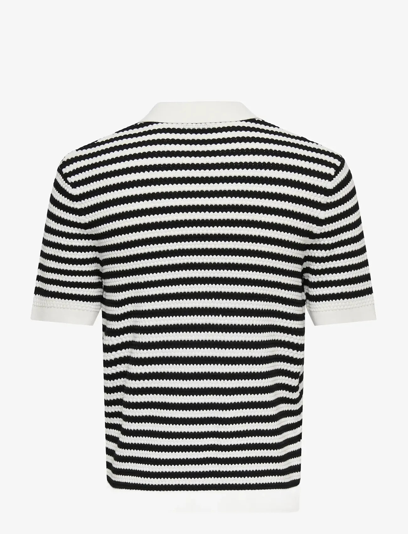 ONLY & SONS - ONSSERGE REG SS SPLIT NECK KNIT - gestrickte polohemden - egret - 2