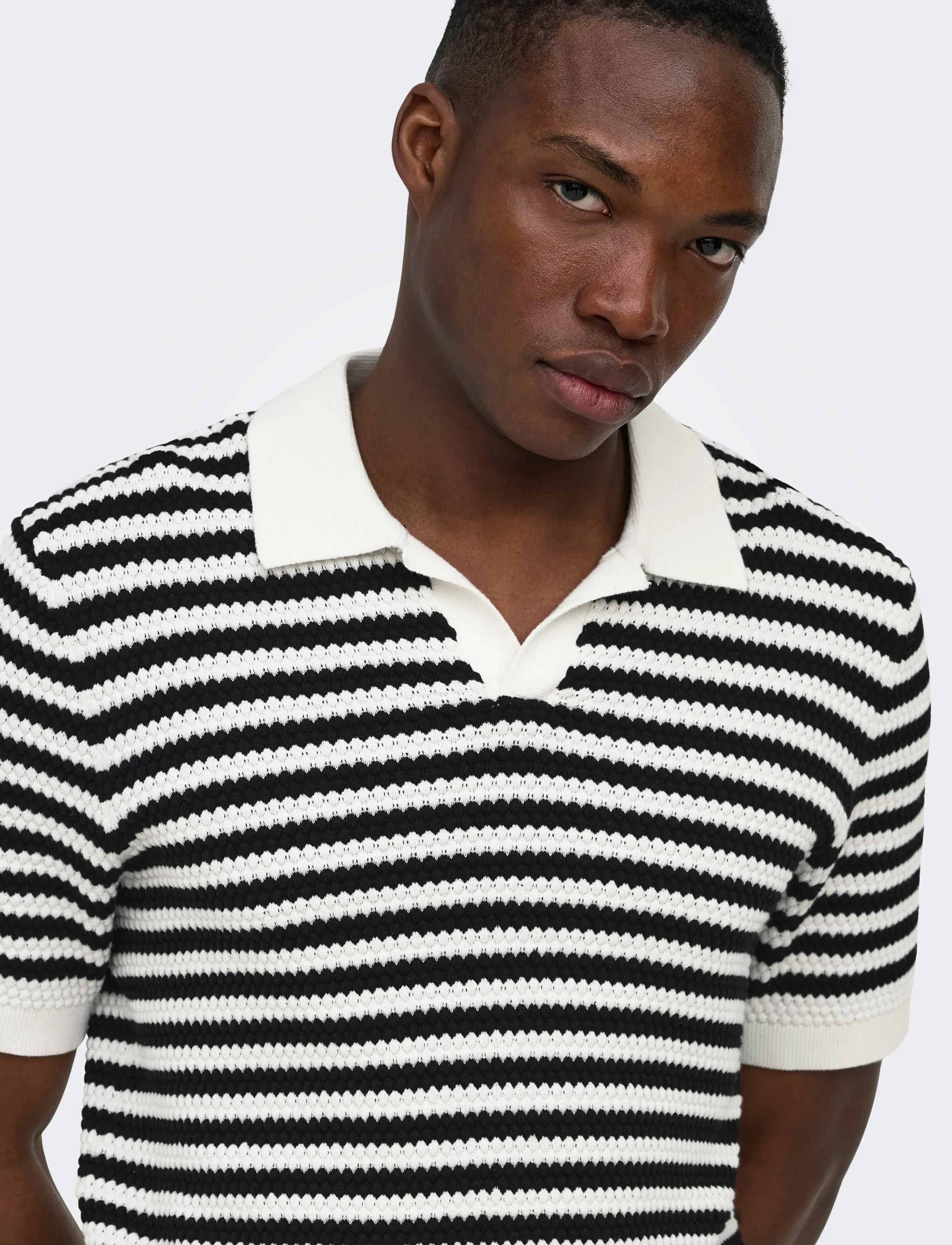 Onsserge Reg Ss Split Neck Knit 4