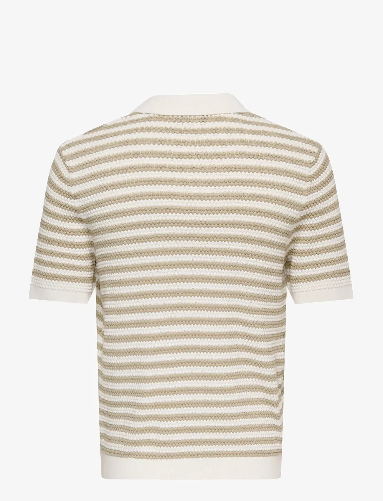 ONLY & SONS - ONSSERGE REG SS SPLIT NECK KNIT - laveste priser - egret - 2