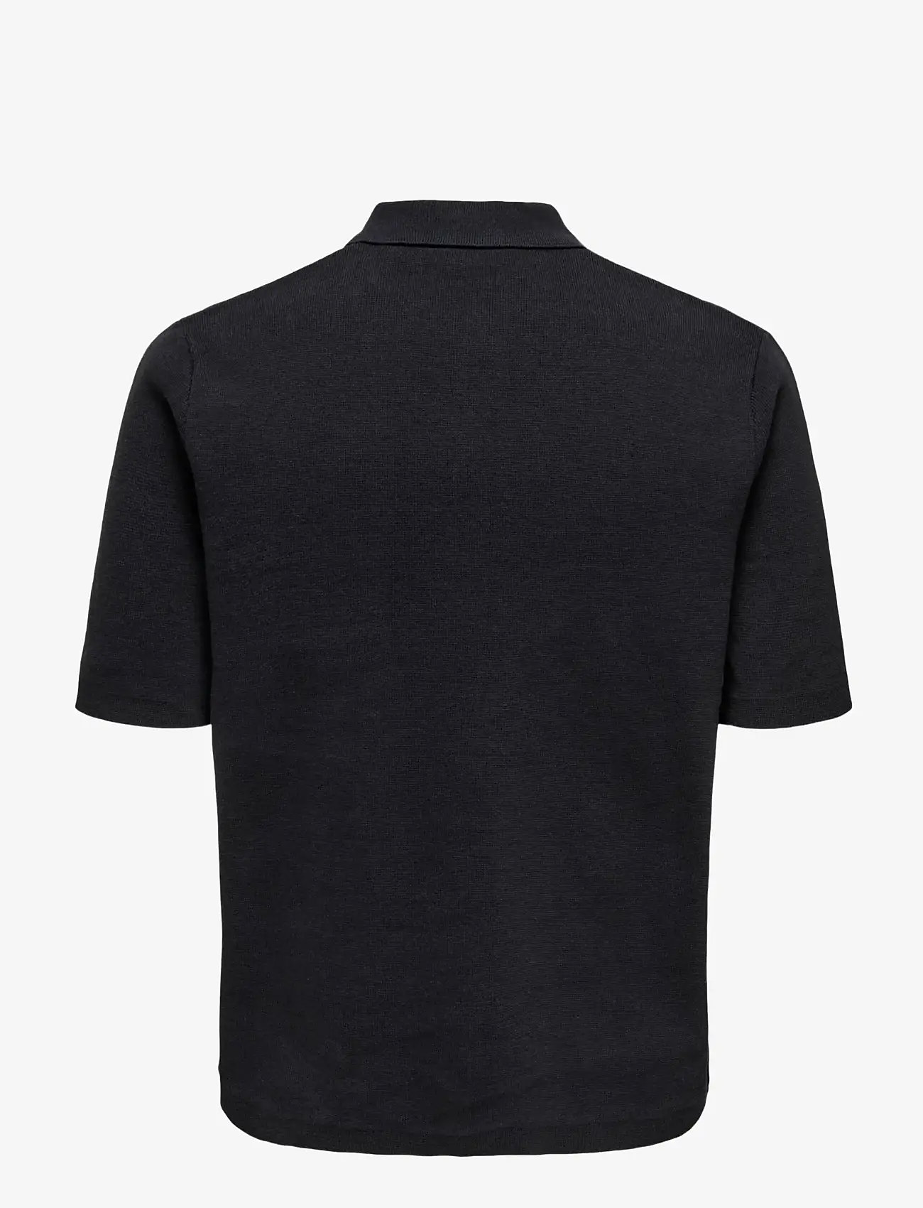 ONLY & SONS - ONSSILAS REG SS SHIRT KNIT - knitted polos - black - 1