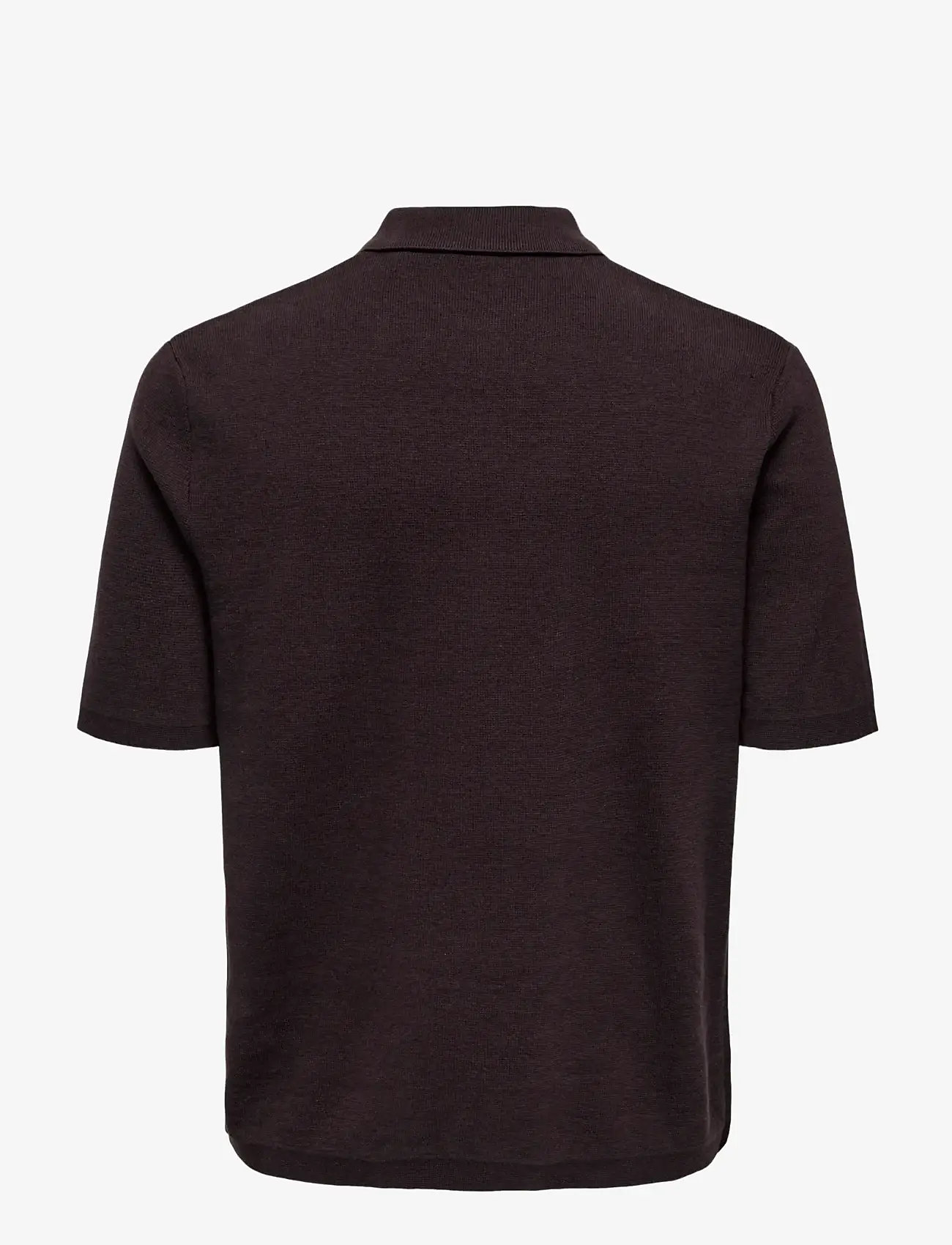 ONLY & SONS - ONSSILAS REG SS SHIRT KNIT - polostrik - coffee bean - 1