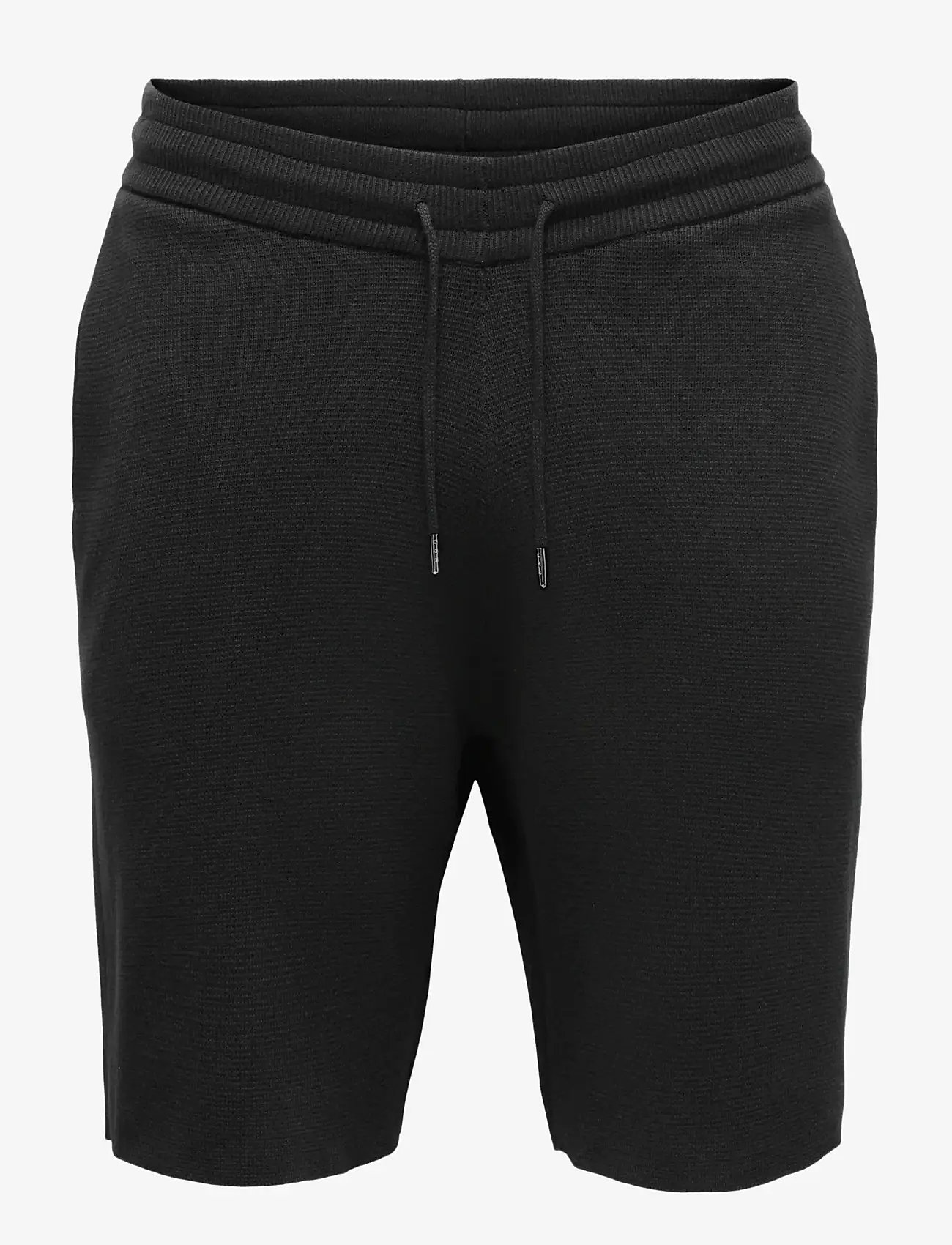 ONLY & SONS - ONSSILAS REG SHORTS KNIT - sweatshorts - black - 0
