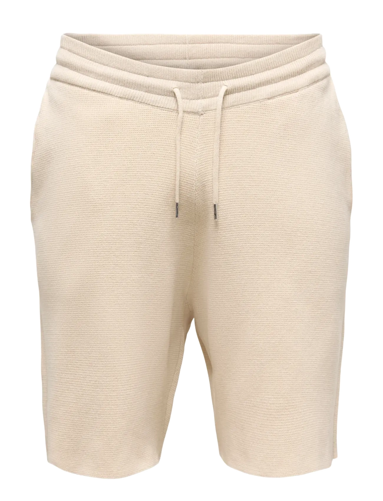 ONLY & SONS Onssilas Reg Shorts Knit, XS, Shorts, Beige - Sweat Männerswear