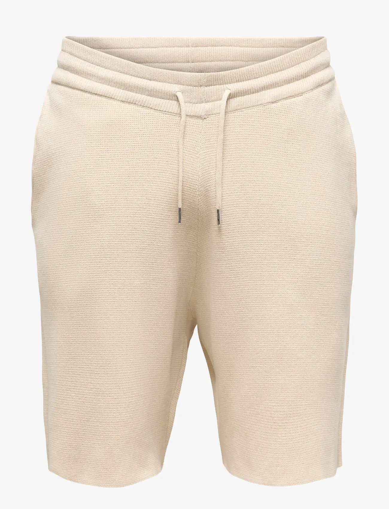 ONLY & SONS - ONSSILAS REG SHORTS KNIT - sweatshorts - oatmeal - 0