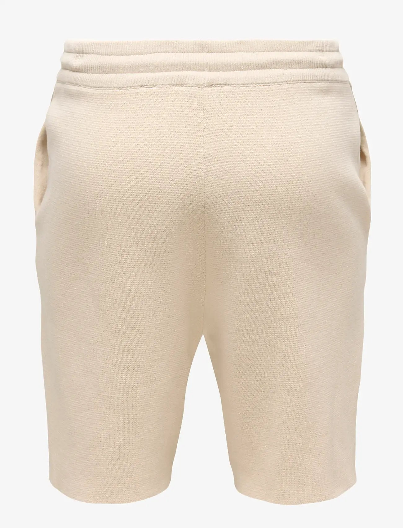 ONLY & SONS - ONSSILAS REG SHORTS KNIT - sweatshorts - oatmeal - 1