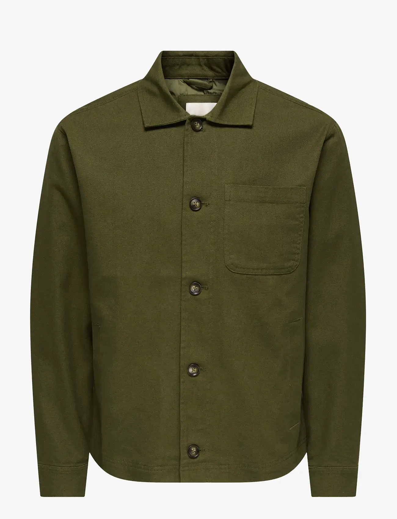 ONLY & SONS - ONSRONNIE CTN JACKET OTW - forårsjakker - dark olive - 1