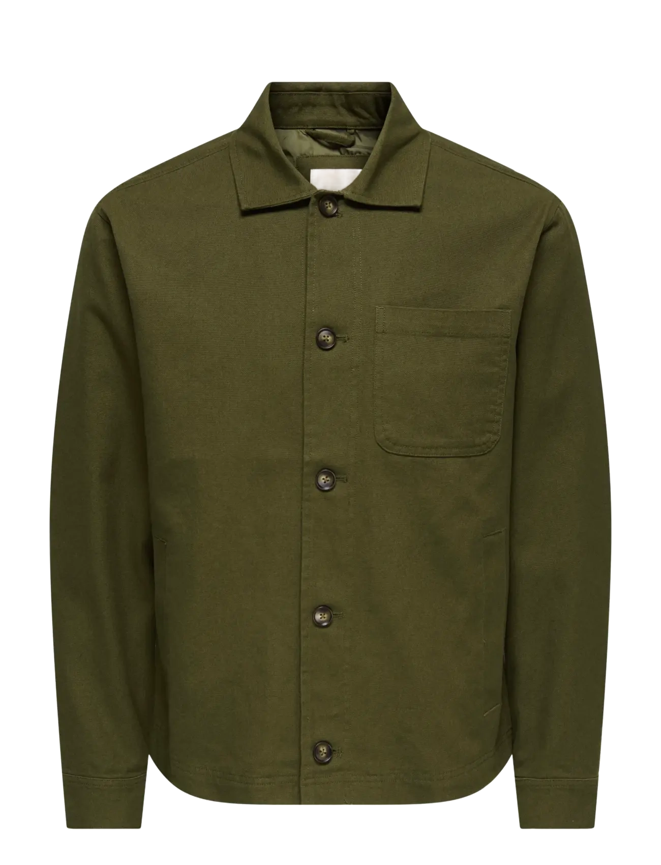 ONLY & SONS ONSRONNIE CTN JACKET OTW - ONLY & SONS - DARK OLIVE / khaki/green