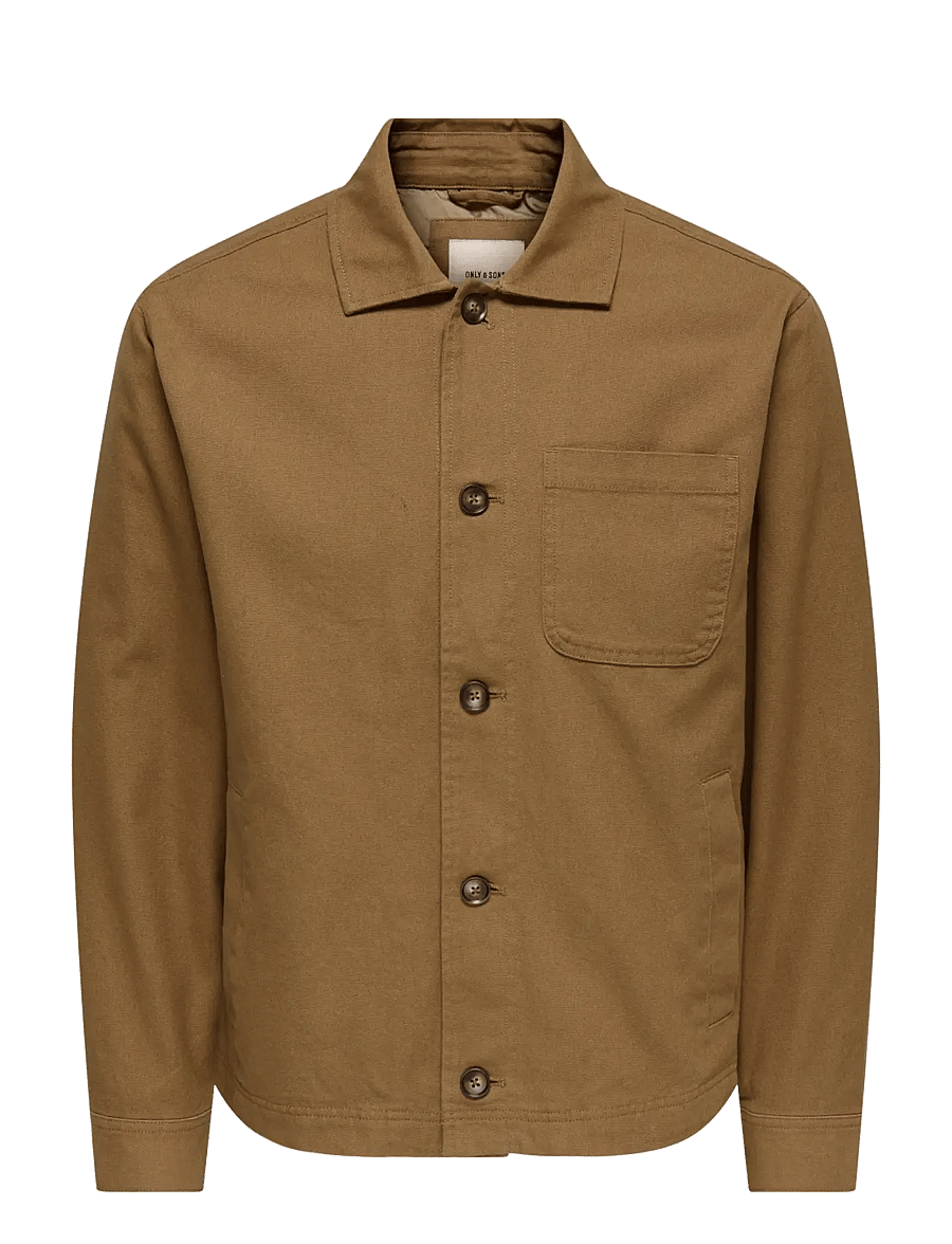 ONLY & SONS - ONSRONNIE CTN JACKET OTW - forårsjakker - toasted coconut - 1