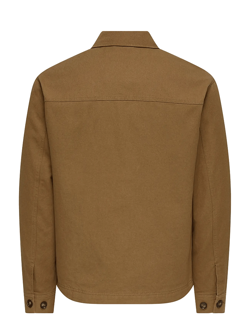 ONLY & SONS - ONSRONNIE CTN JACKET OTW - frühlingsjacken - toasted coconut - 2