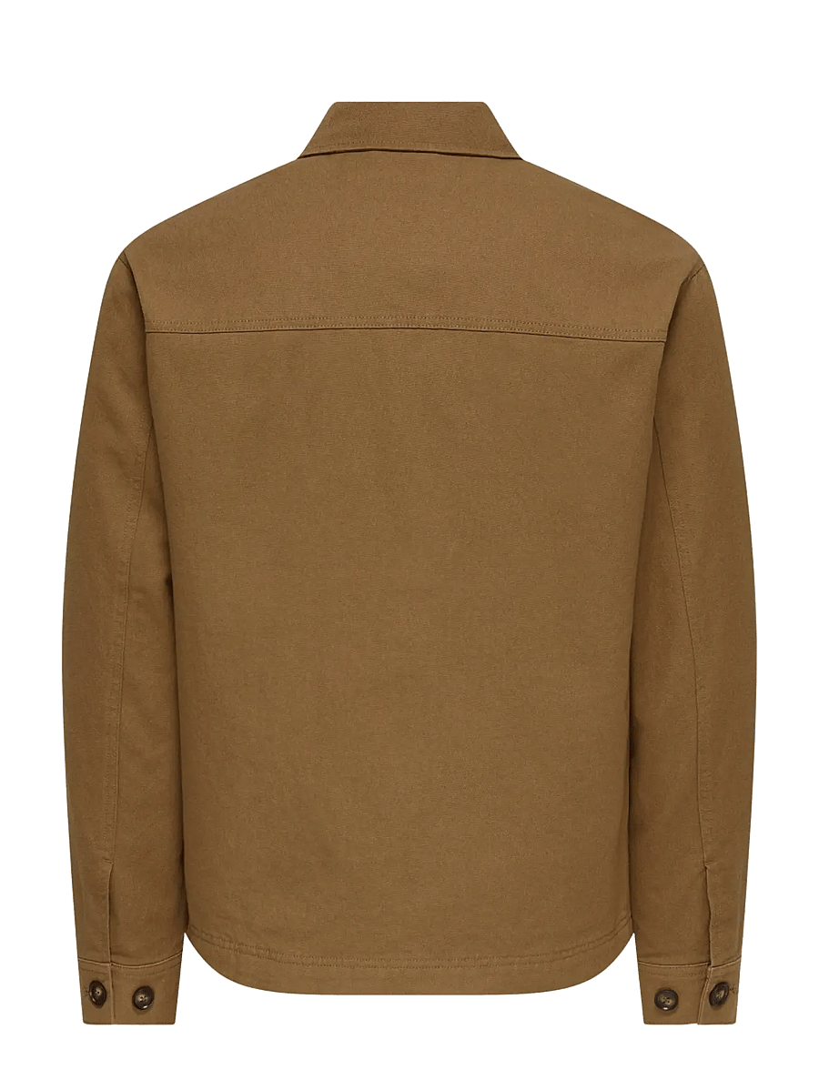 ONLY & SONS - ONSRONNIE CTN JACKET OTW - forårsjakker - toasted coconut - 2