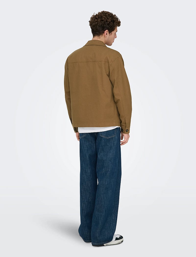 ONLY & SONS - ONSRONNIE CTN JACKET OTW - frühlingsjacken - toasted coconut - 3