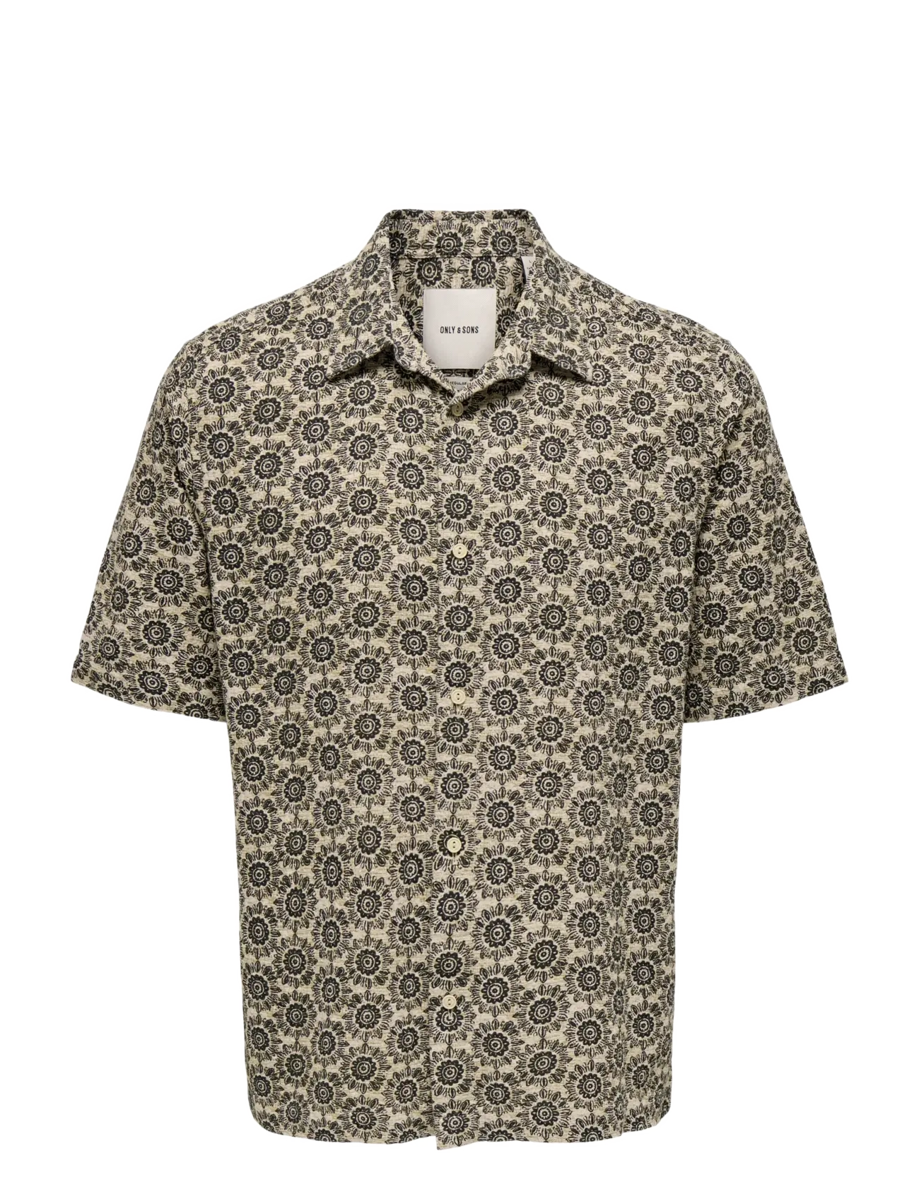 ONLY & SONS ONSJOHNSON REG SS 036 SHIRT - ONLY & SONS - TWILL / cream