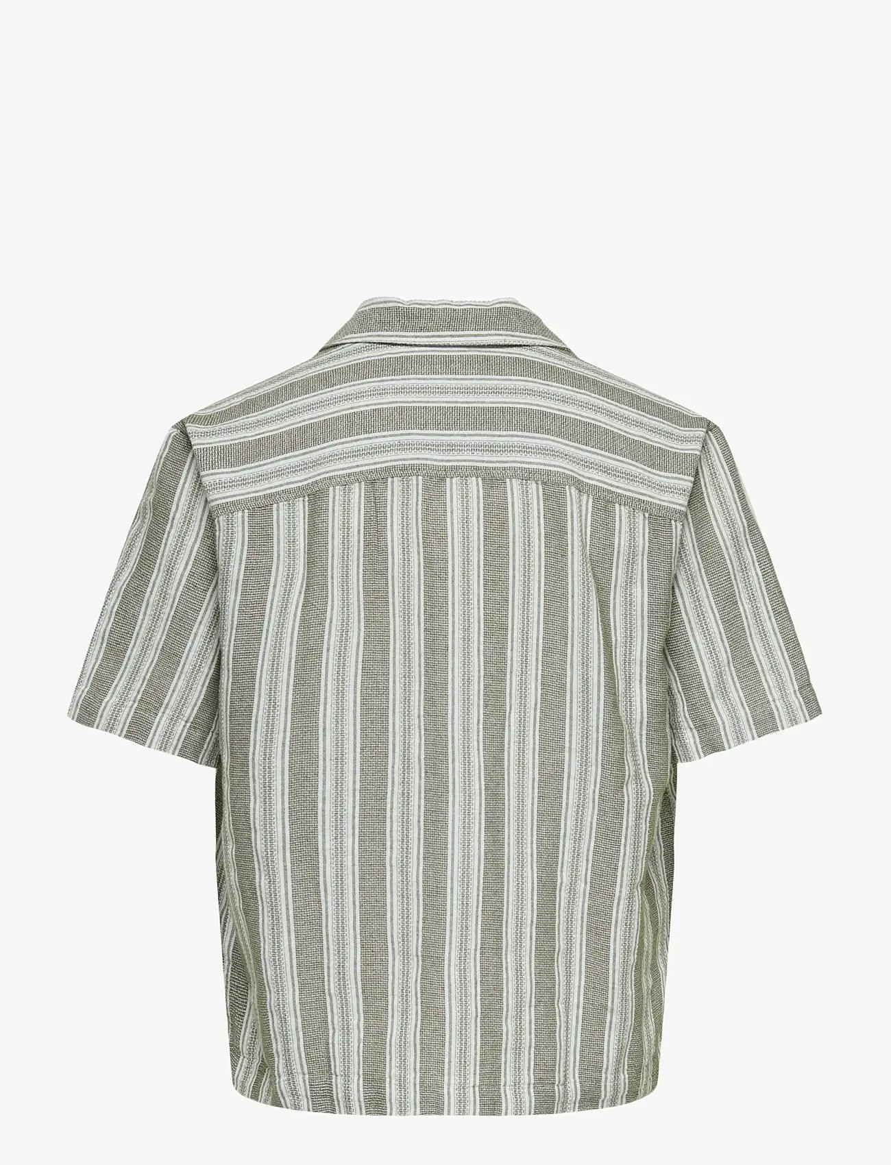 ONLY & SONS - ONSWALKER RLX RESORT SS 035 SHIRT NOOS - striped shirts - dark olive - 2