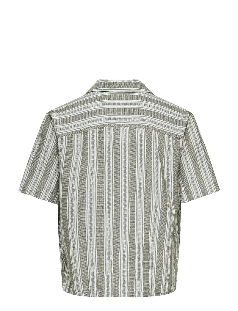 ONLY & SONS - ONSWALKER RLX RESORT SS 035 SHIRT NOOS - stribede skjorter - dark olive - 2