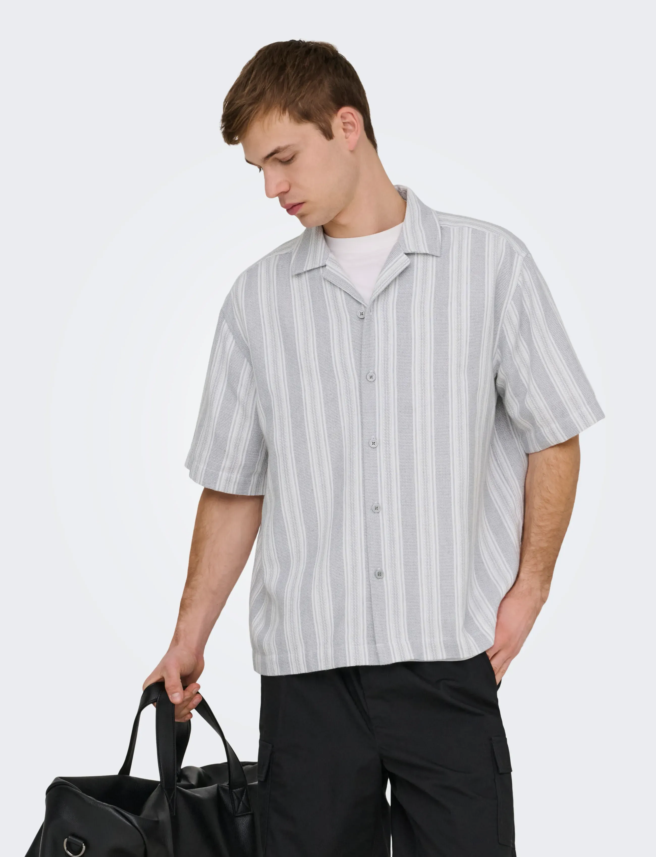 ONLY & SONS ONSWALKER RLX RESORT SS 035 SHIRT NOOS - ONLY & SONS - SEDONA SAGE / grey