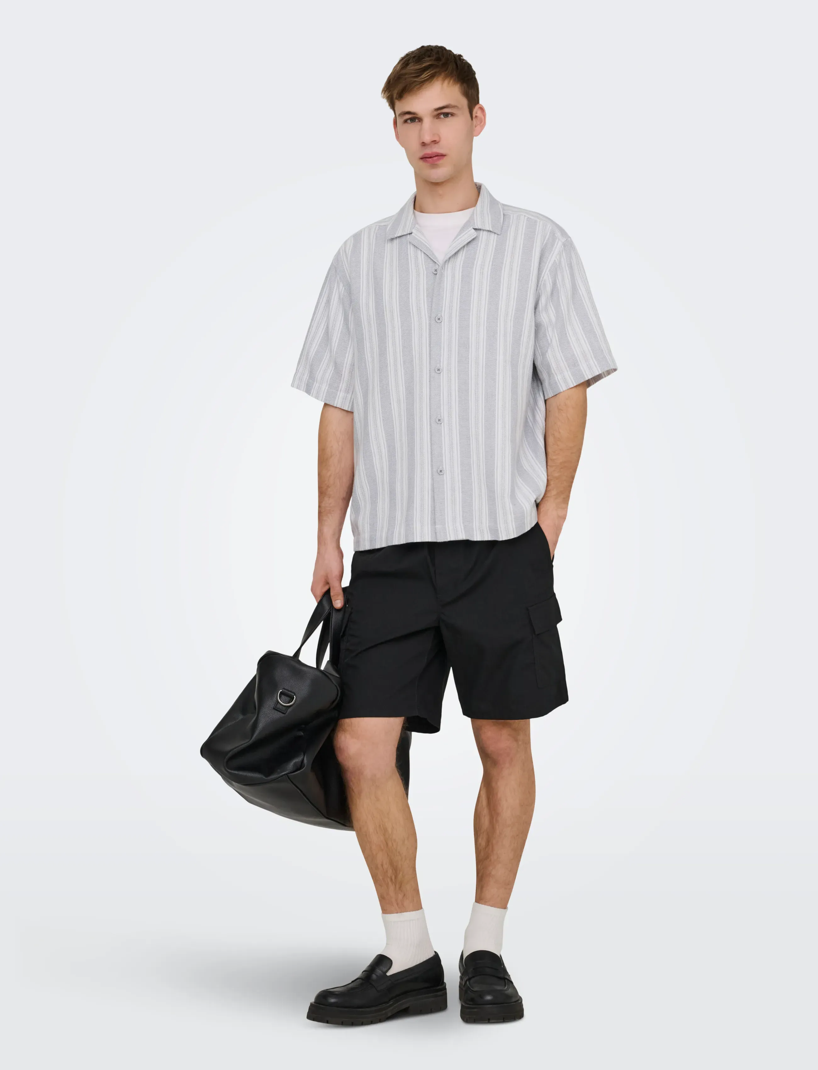 ONLY & SONS - ONSWALKER RLX RESORT SS 035 SHIRT NOOS - stribede skjorter - sedona sage - 4