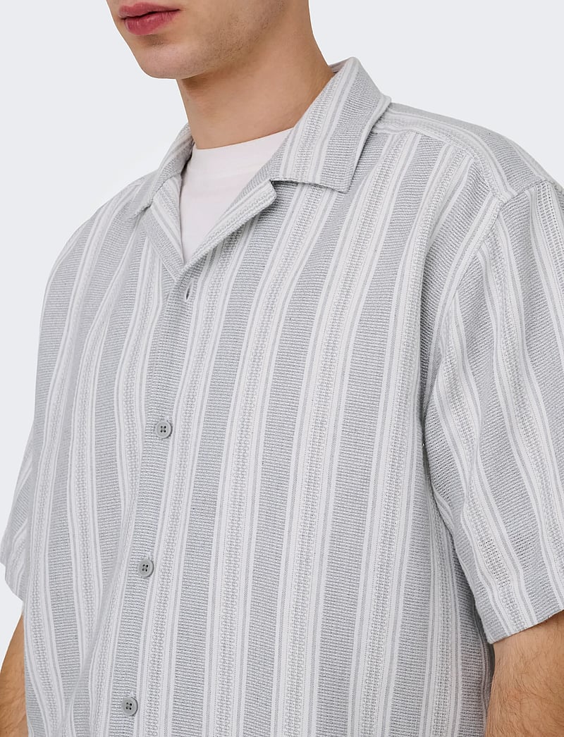 ONLY & SONS - ONSWALKER RLX RESORT SS 035 SHIRT NOOS - kortærmede skjorter - sedona sage - 5