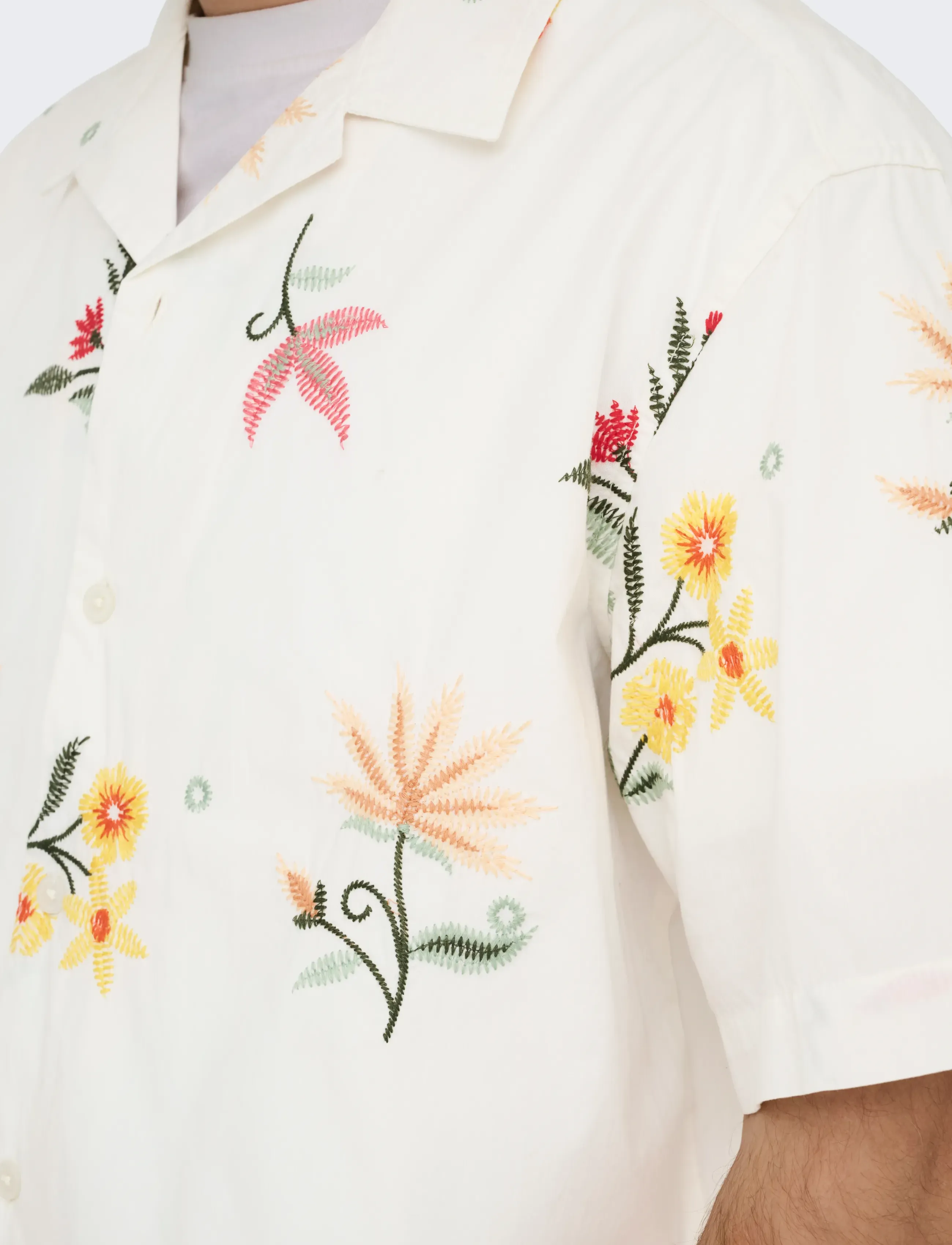 ONLY & SONS - ONSEDWARD RLX SS SHIRT - laveste priser - bright white - 5