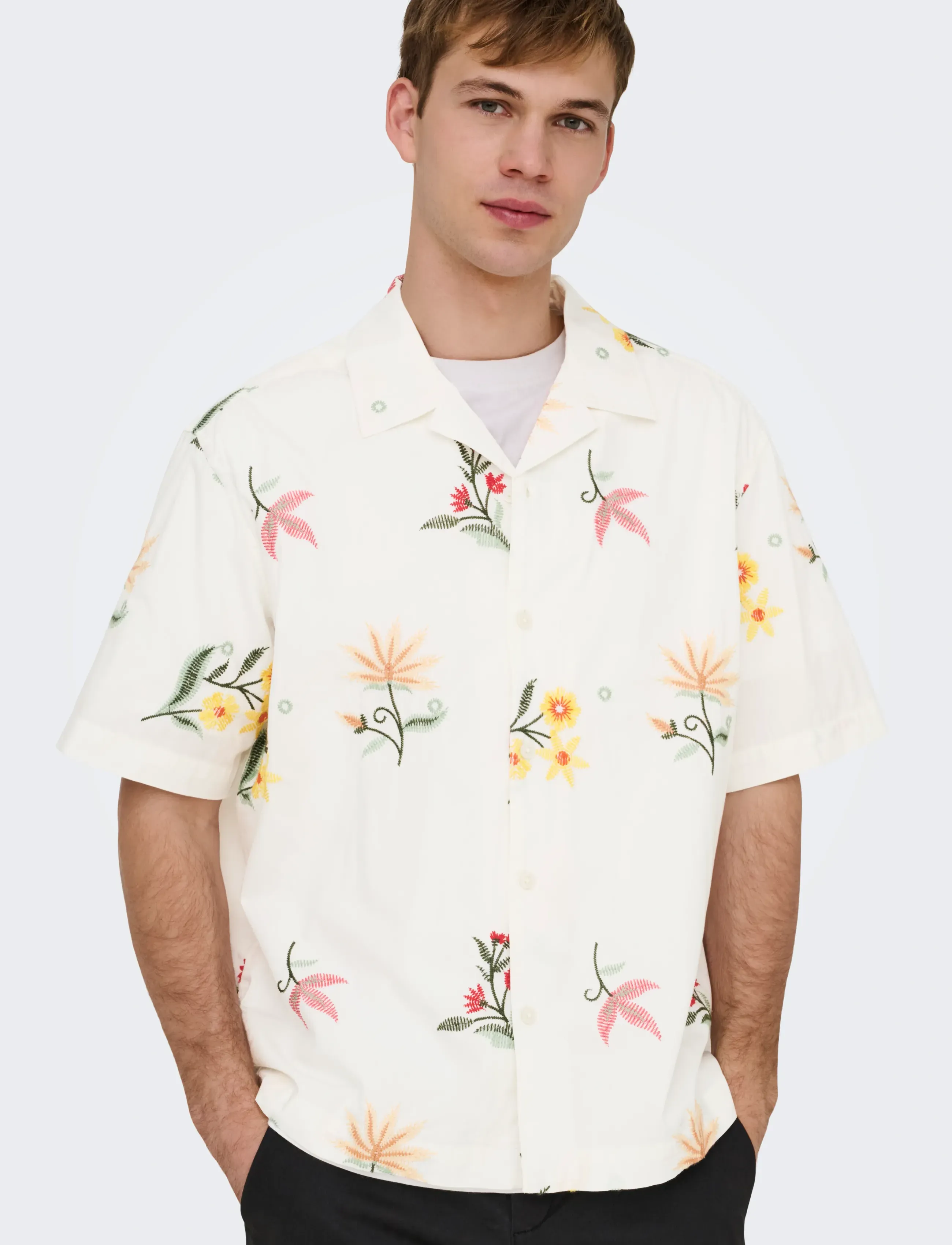 ONLY & SONS Onsedward Rlx Ss Shirt kortärmade skjortor herr – bild 6