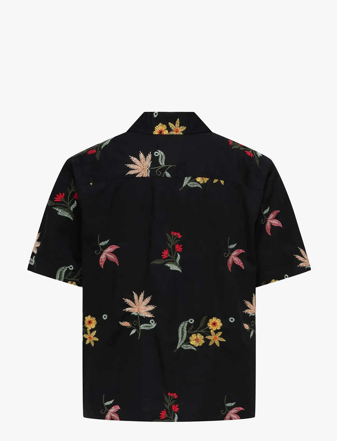 ONLY & SONS - ONSEDWARD RLX SS SHIRT - mønstrede skjorter - jet black - 1