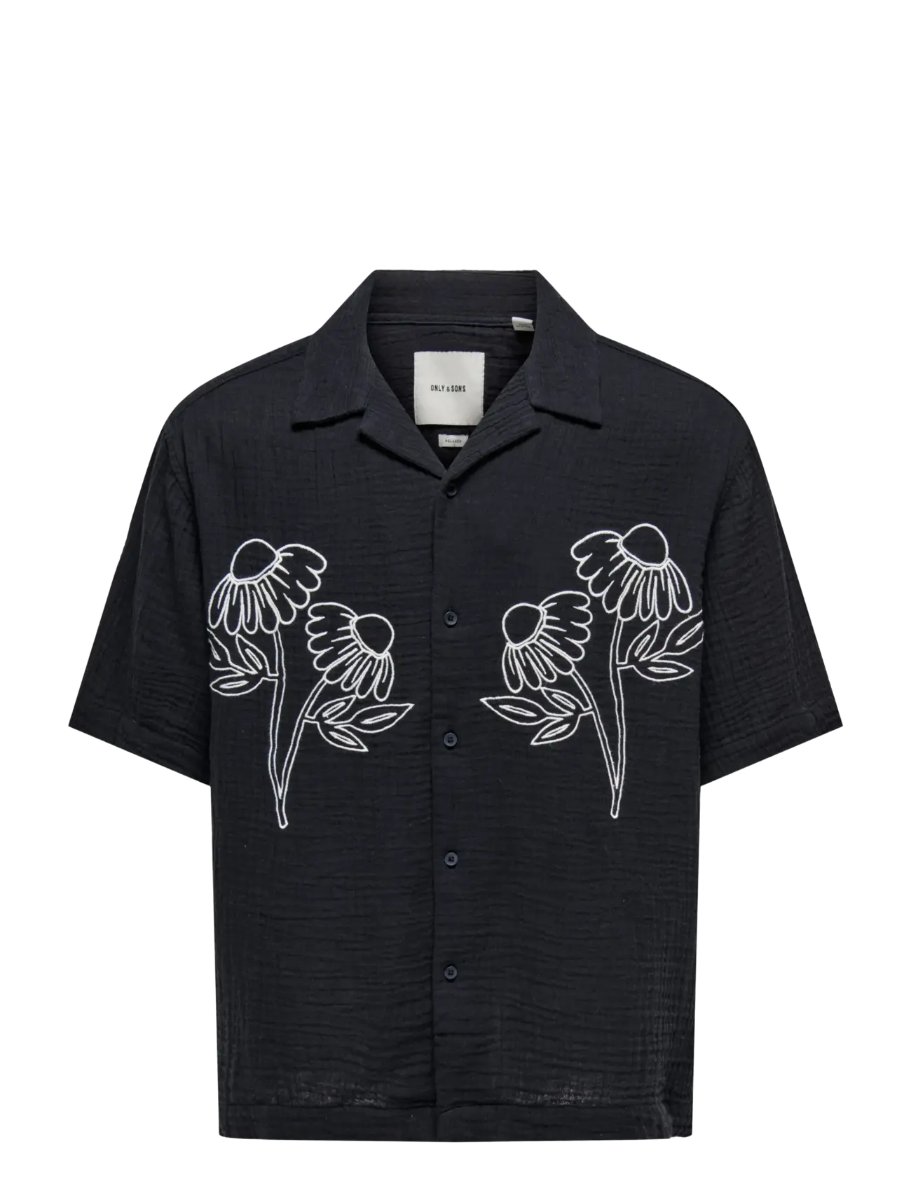 ONLY & SONS ONSJACKSON RLX SS 014 SHIRT - Tøj - BLACK / black