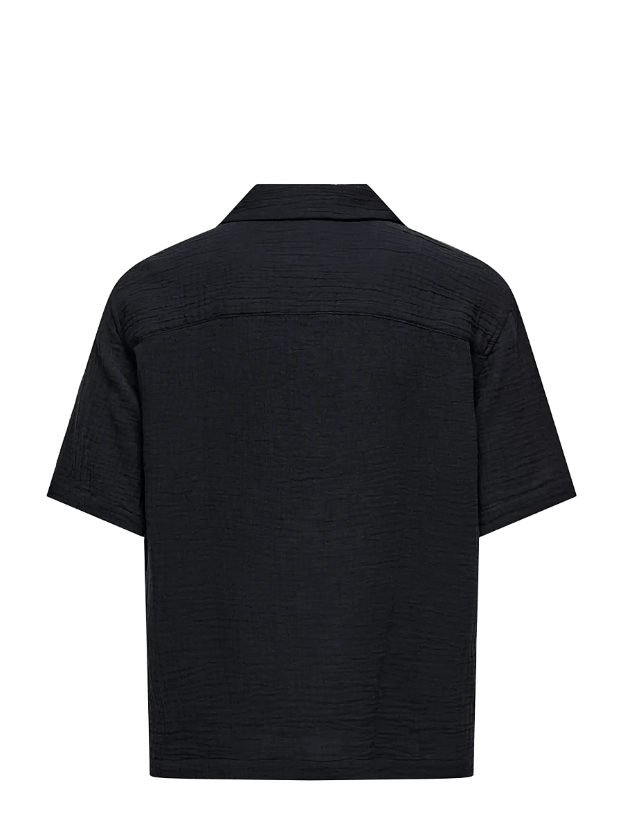 ONLY & SONS - ONSJACKSON RLX SS 014 SHIRT - kortärmade skjortor - black - 1