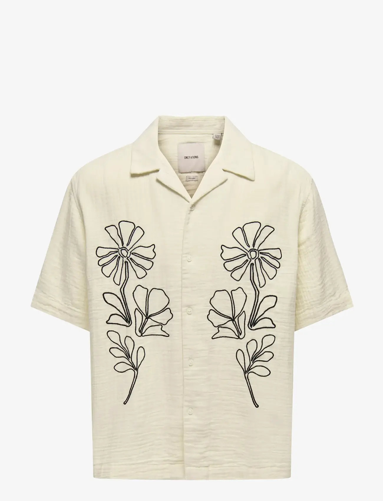 ONLY & SONS - ONSJACKSON RLX SS 014 SHIRT - kurzarmhemden - bone white - 1