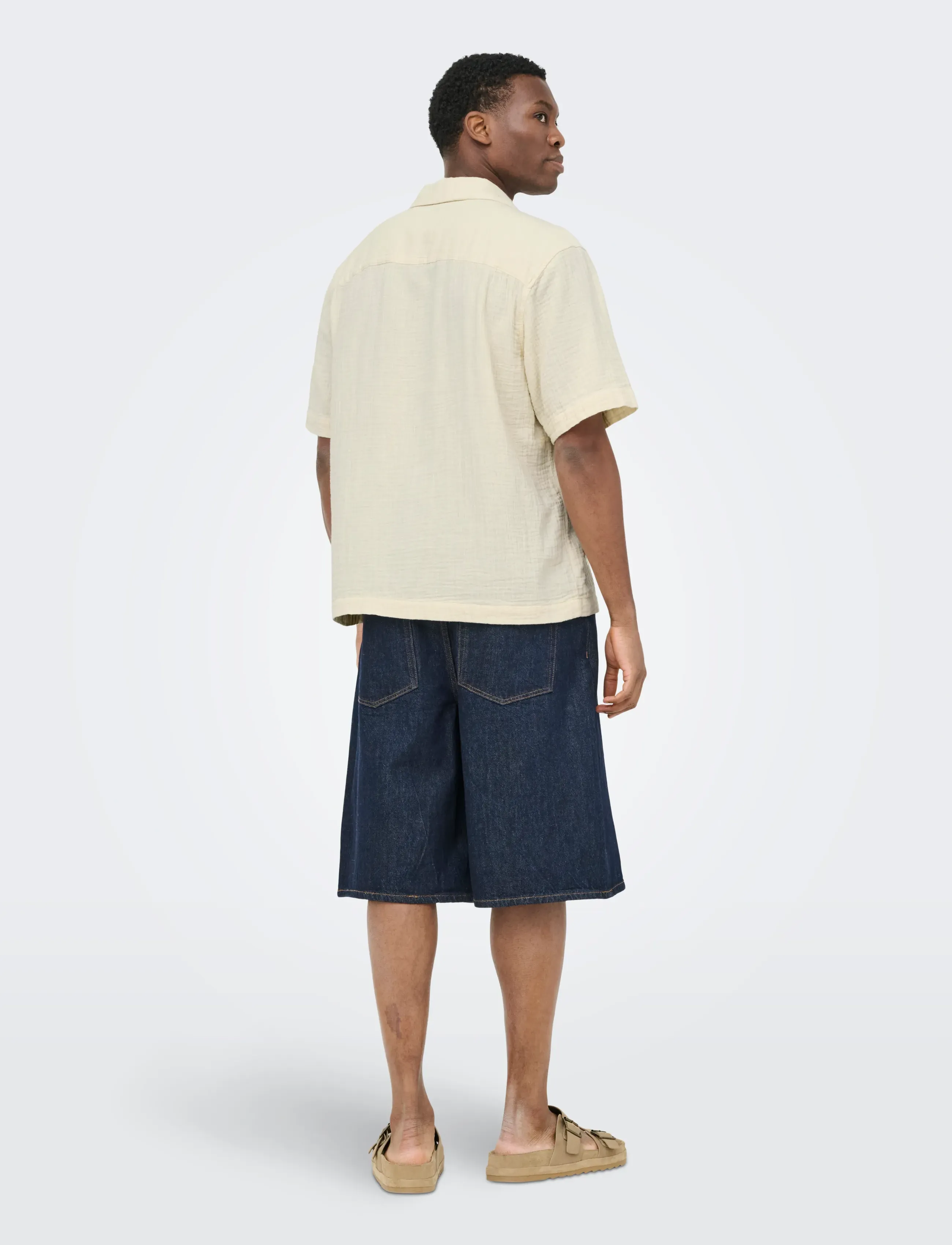 ONLY & SONS - ONSJACKSON RLX SS 014 SHIRT - kortärmade skjortor - bone white - 3