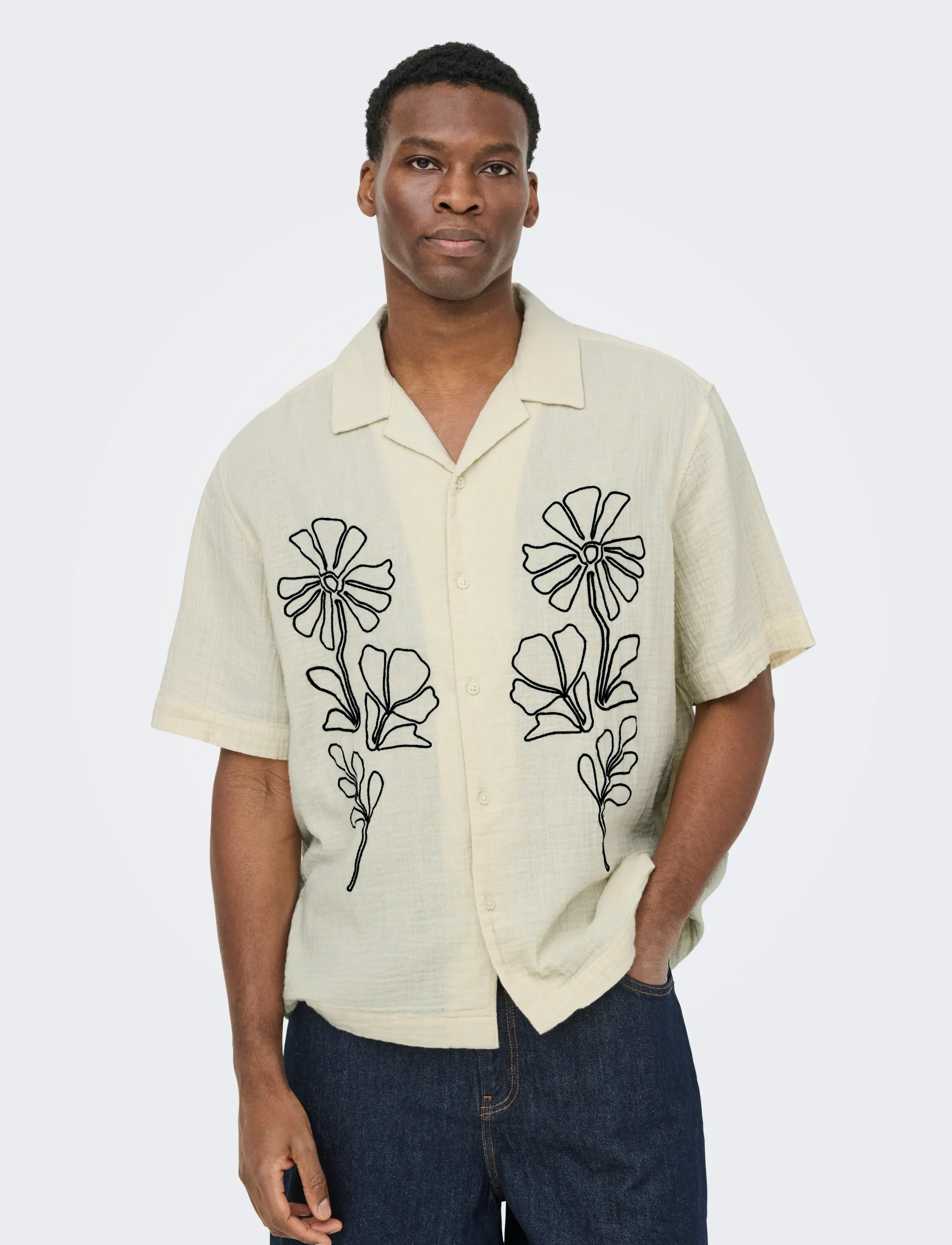 ONLY & SONS Onsjackson Rlx Ss 014 Shirt kortärmade skjortor herr – bild 6