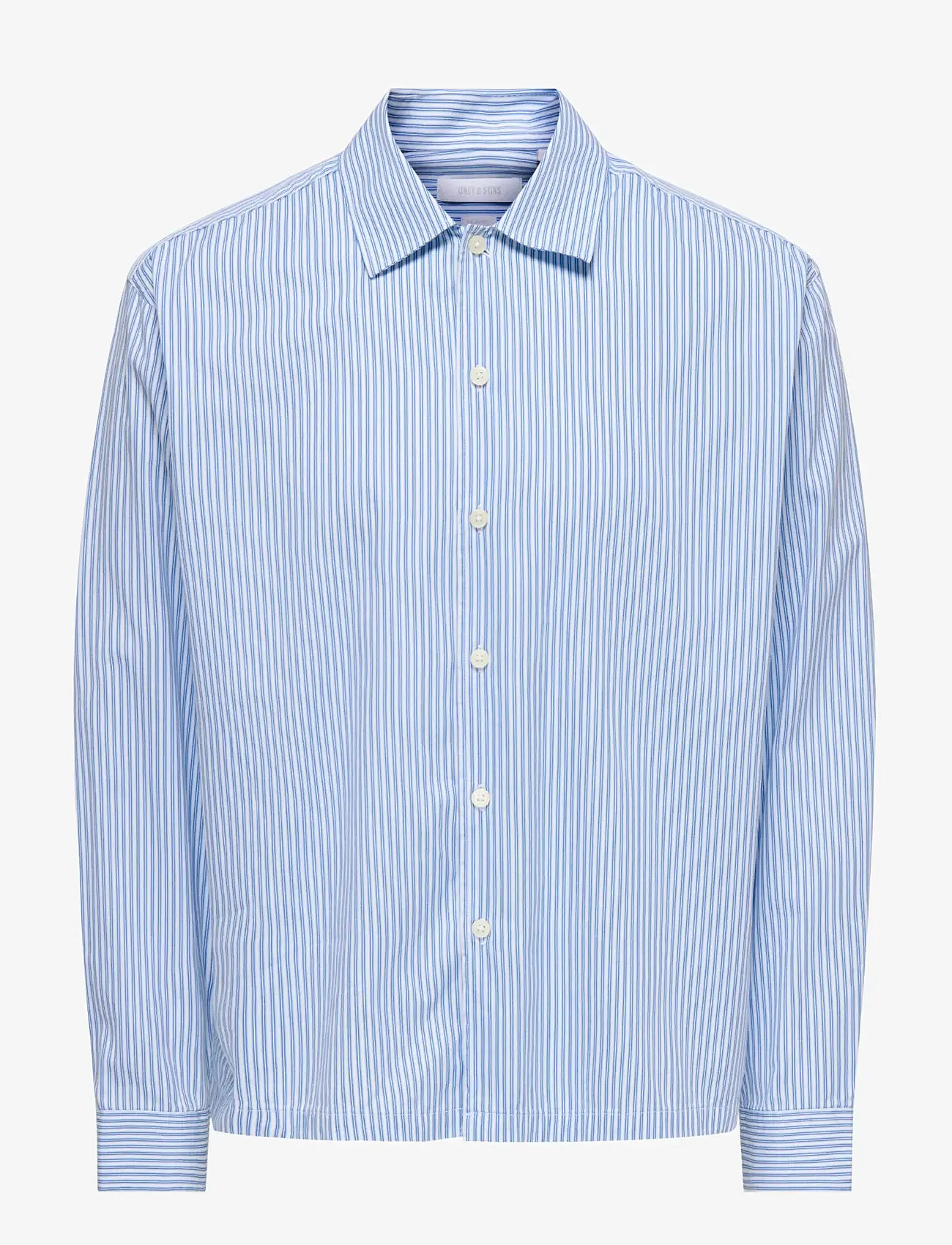 ONLY & SONS - ONSOPALINE RELAX LS SHIRT FRML - stribede skjorter - bright white - 1