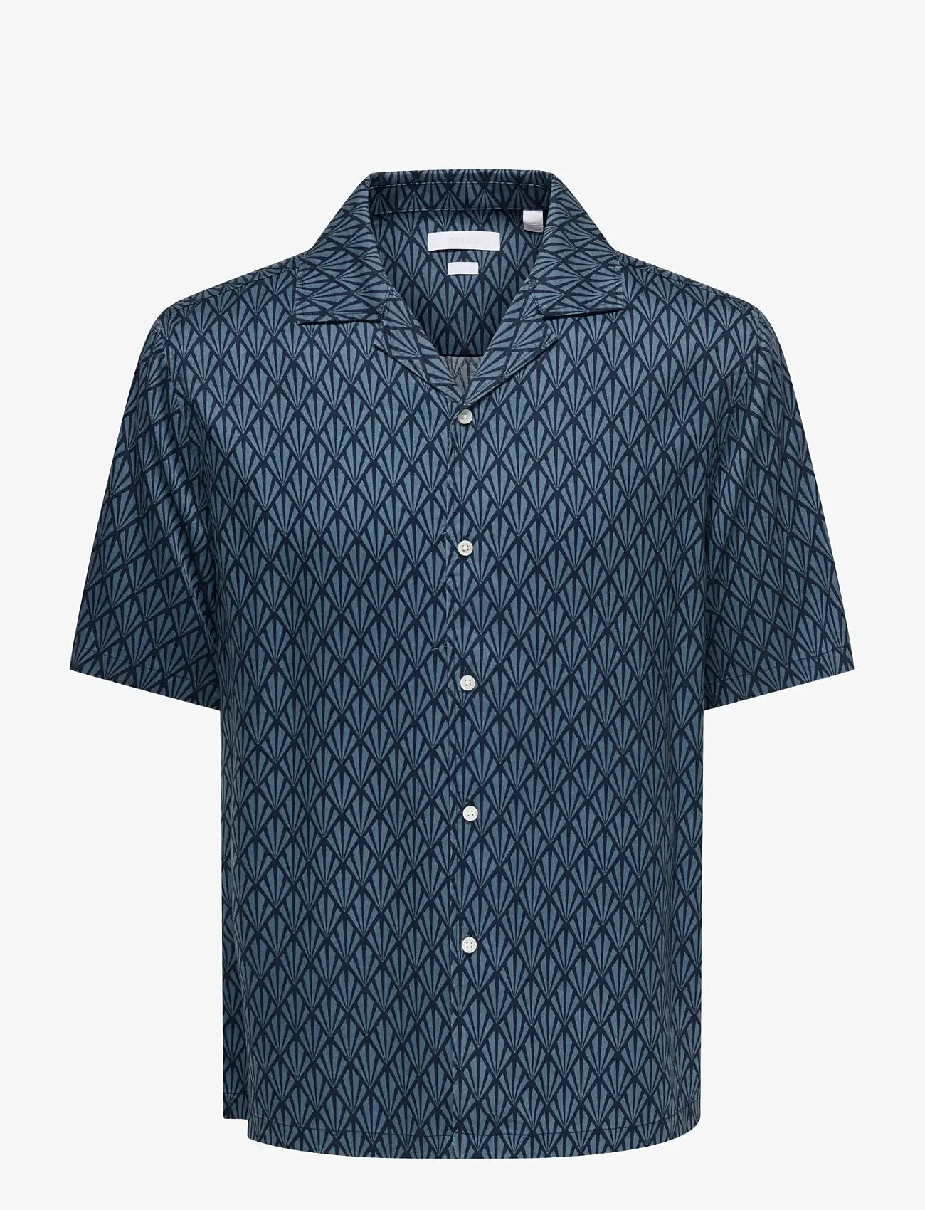 ONLY & SONS - ONSPERU RELAX SS SHIRT FRML - mønstrede skjorter - china blue - 0