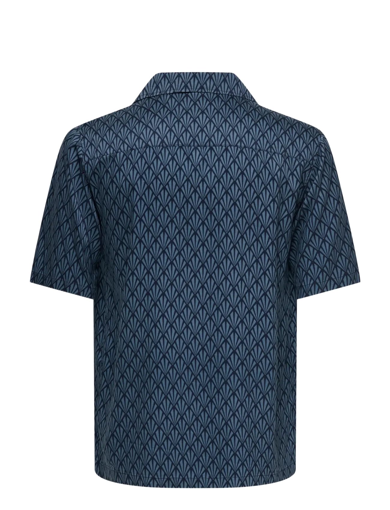 ONLY & SONS - ONSPERU RELAX SS SHIRT FRML - mustriga särgid - china blue - 1