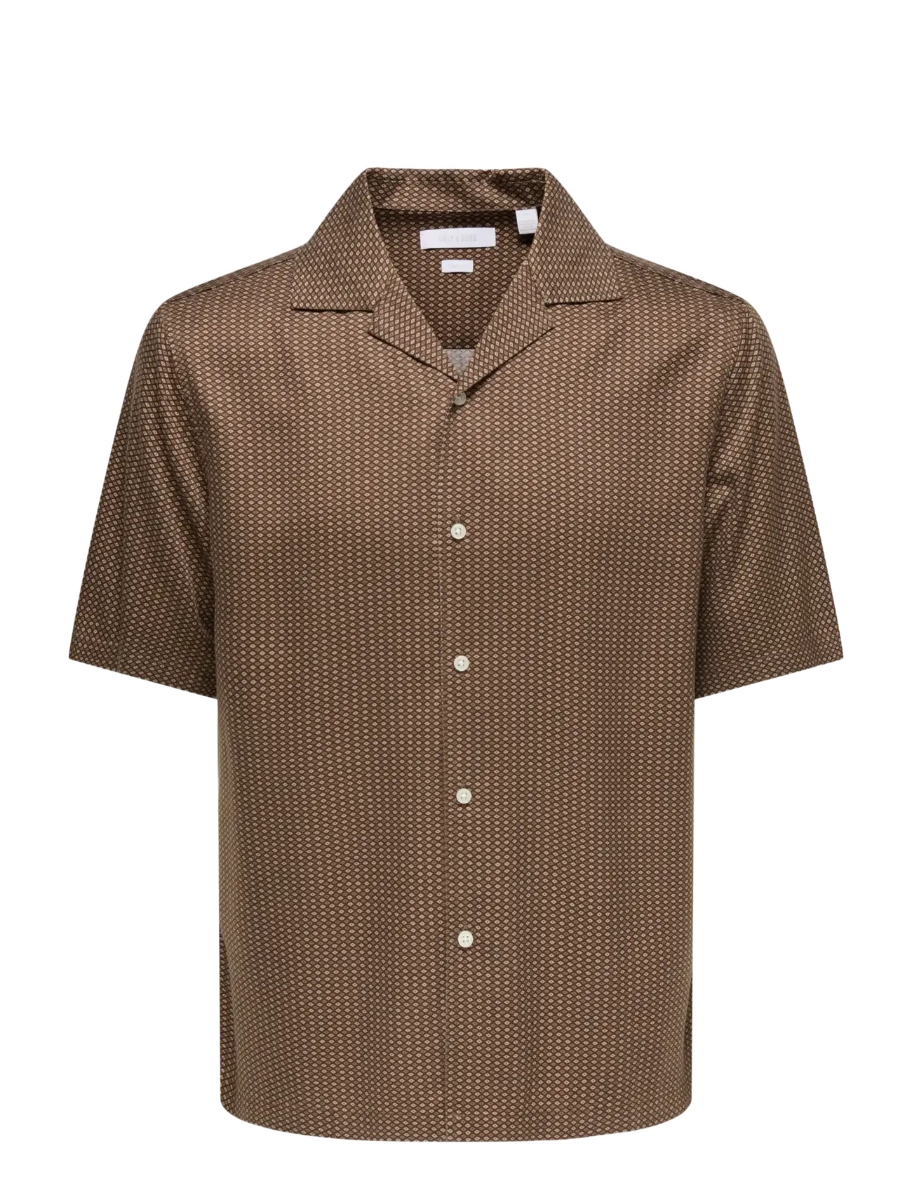 ONLY & SONS ONSPERU RELAX SS SHIRT FRML - Kortärmade skjortor - POTTING SOIL / brown