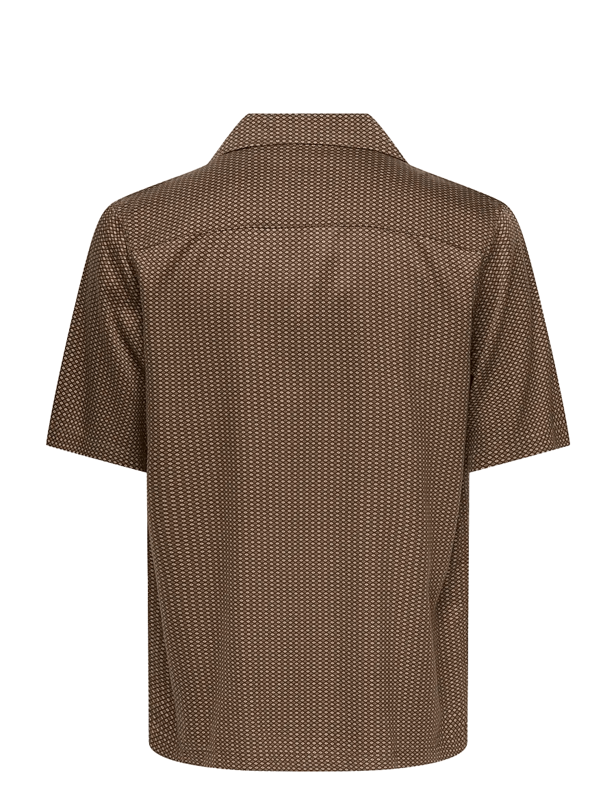 ONLY & SONS - ONSPERU RELAX SS SHIRT FRML - hemden mit muster - potting soil - 1