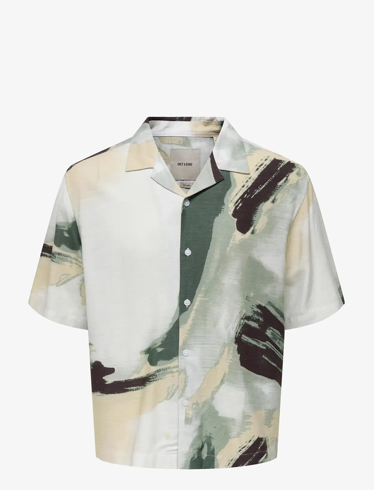 ONLY & SONS - ONSHARVI RLX RESORT SS 041 AOP SHIRT - overhemden met patroon - bright white - 1