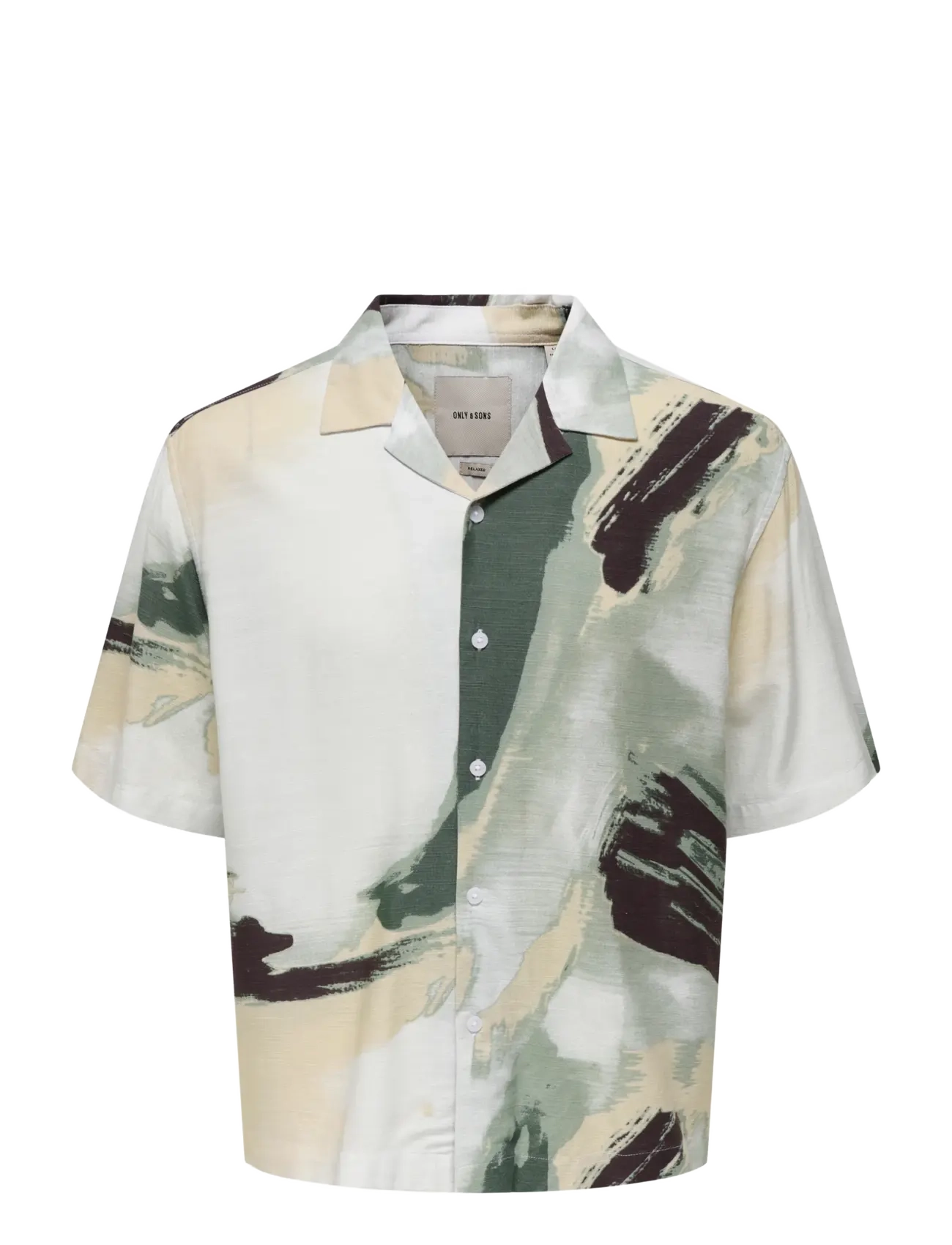 ONLY & SONS ONSHARVI RLX RESORT SS 041 AOP SHIRT - ONLY & SONS - BRIGHT WHITE / white