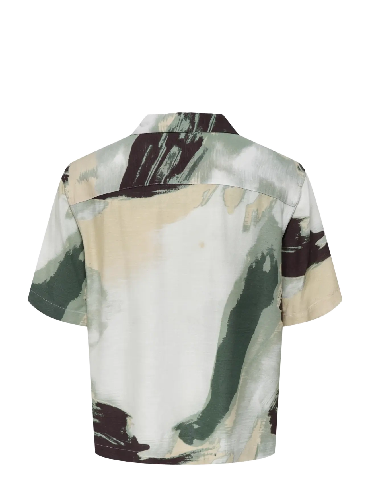 ONLY & SONS - ONSHARVI RLX RESORT SS 041 AOP SHIRT - mönstrade skjortor - bright white - 2