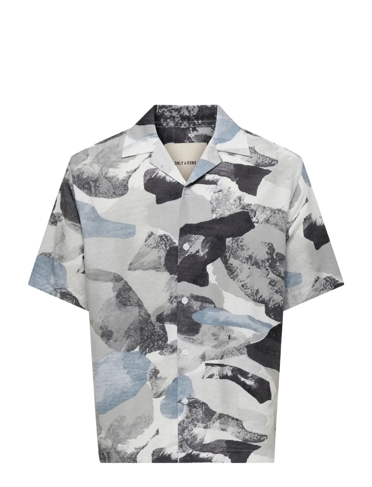 ONLY & SONS ONSHARVI RLX RESORT SS 041 AOP SHIRT - Skjorter - SURF SPRAY / white