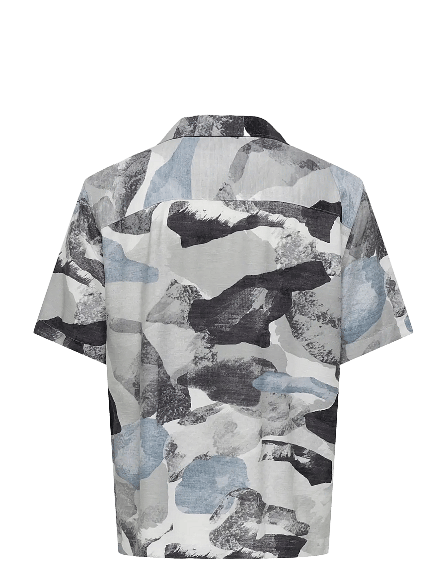 ONLY & SONS - ONSHARVI RLX RESORT SS 041 AOP SHIRT - mönstrade skjortor - surf spray - 1