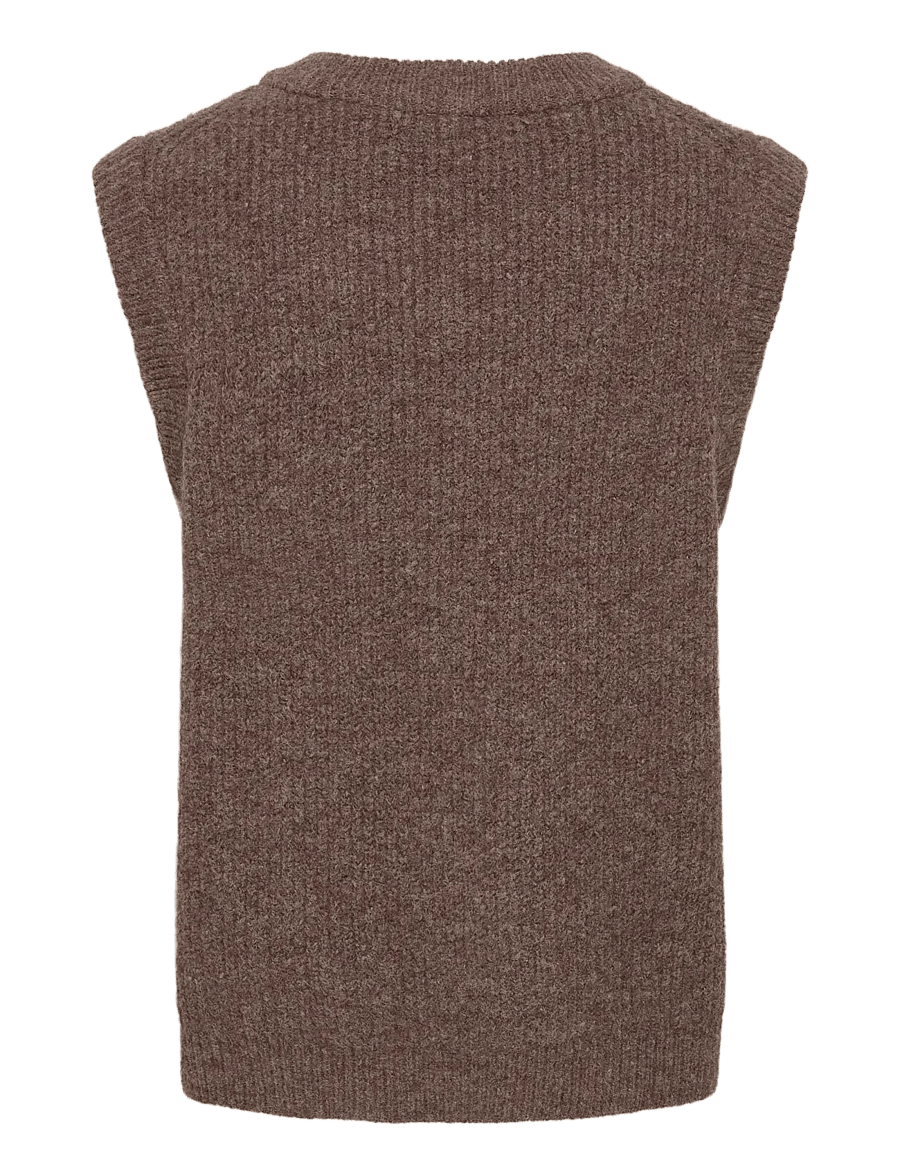 ONLY & SONS - ONSTROY RLX 12 V-NECK VEST - kootud vestid - ermine - 1
