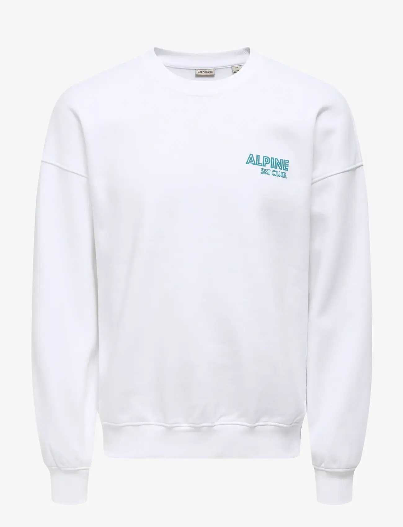 ONLY & SONS - ONSCERES SKI LS REG CREW SWE CS - laveste priser - bright white - 1