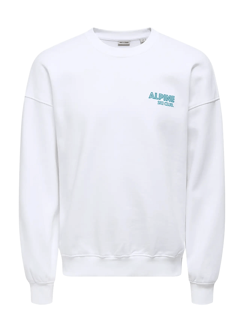 ONLY & SONS - ONSCERES SKI LS REG CREW SWE CS - kolekcijos - bright white - 1